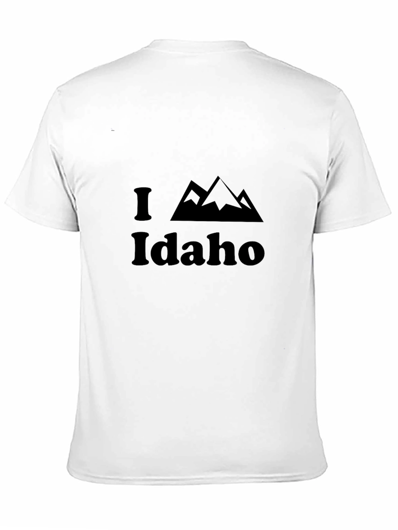 Camiseta Negra I Love Idaho para Hombre