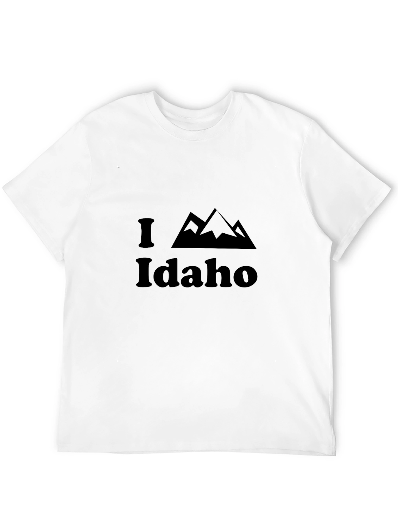 Camiseta Negra I Love Idaho para Hombre