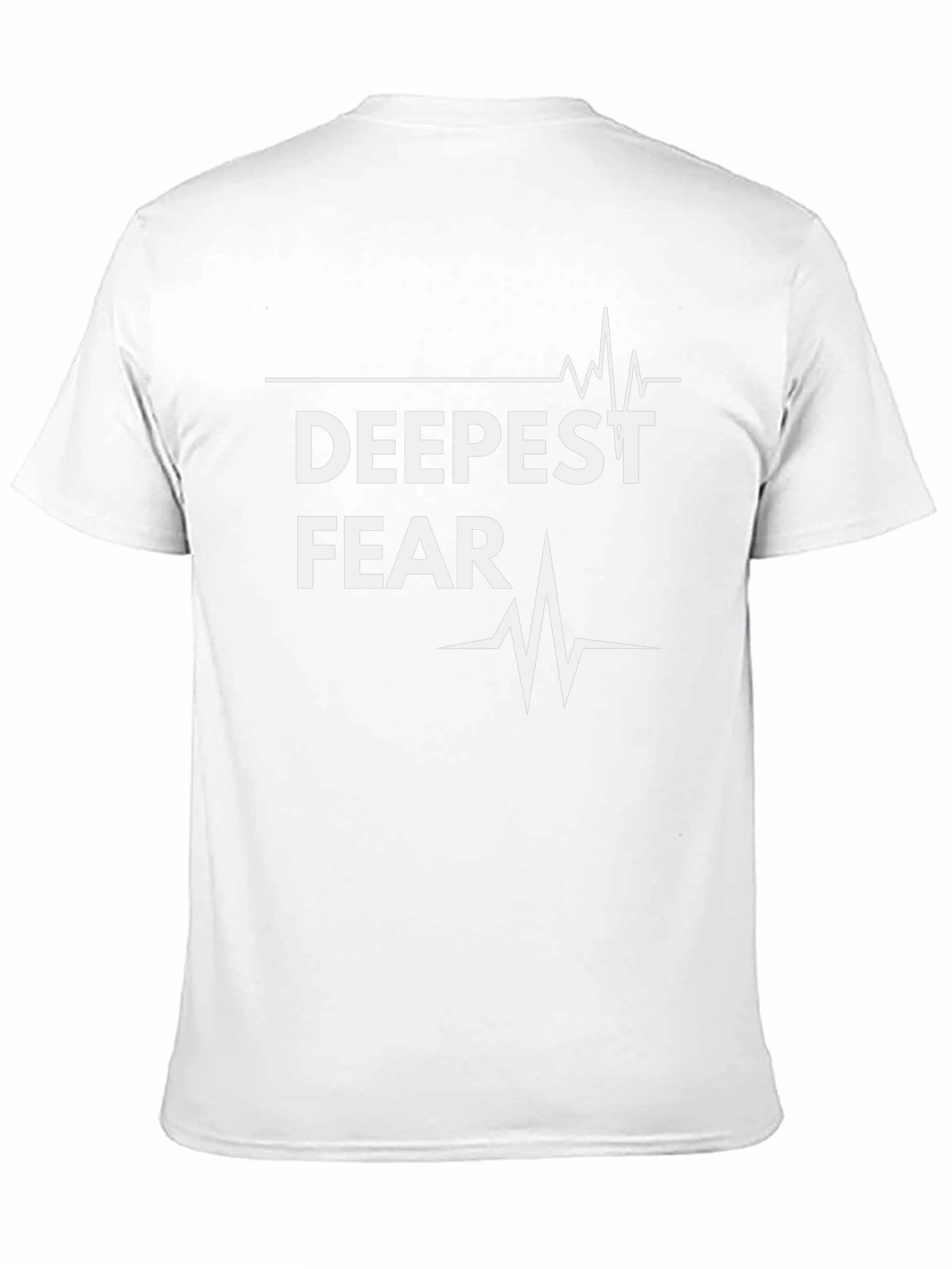 Camiseta Negra Deepest Fear con Diseño de Latido