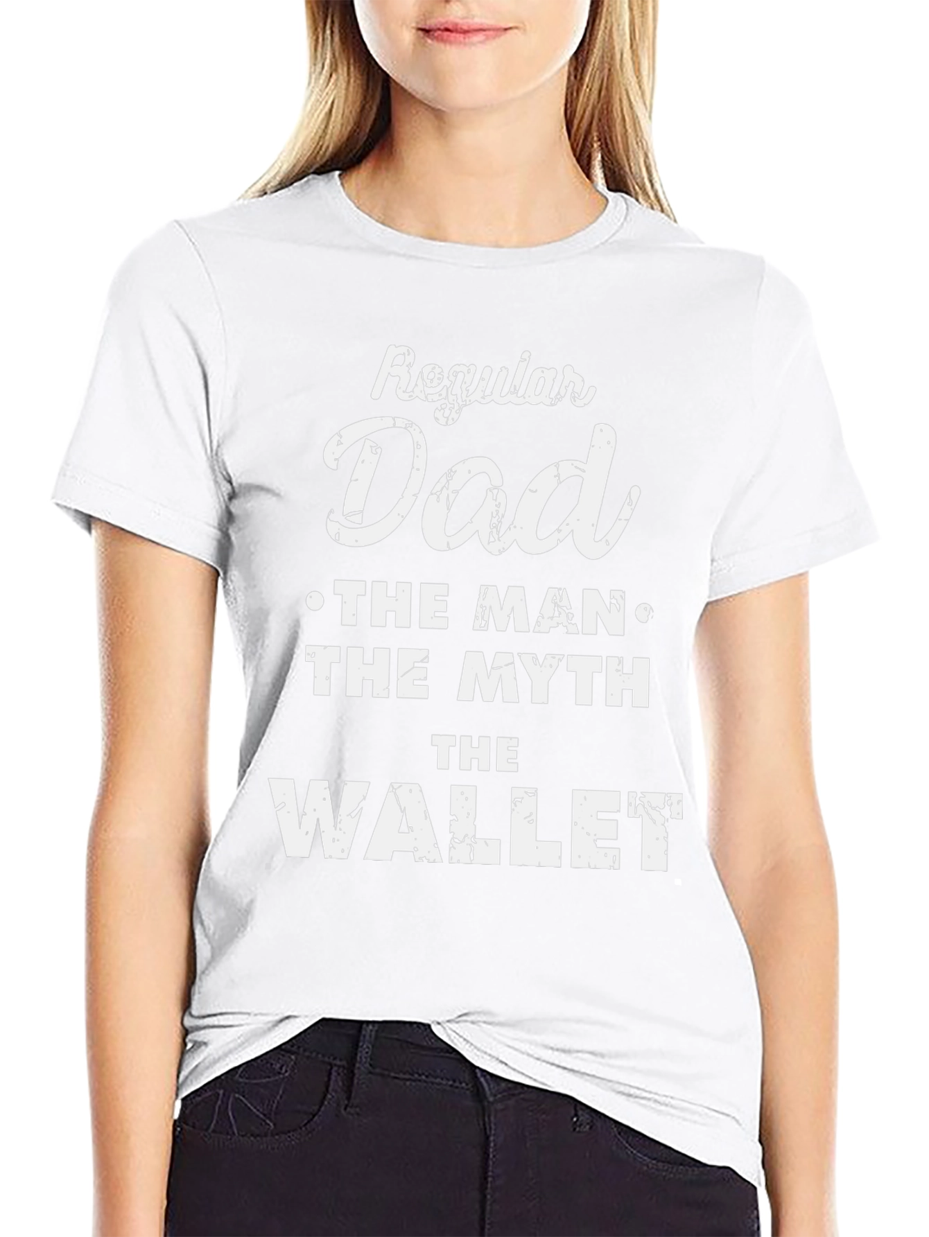 Camiseta Negra Regular Dad