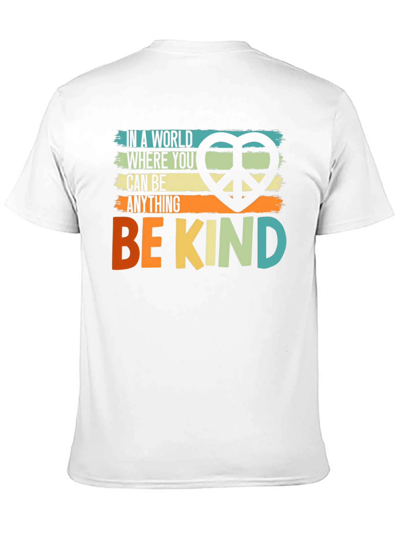 Camiseta Negra Sé Amable con Diseño Retro