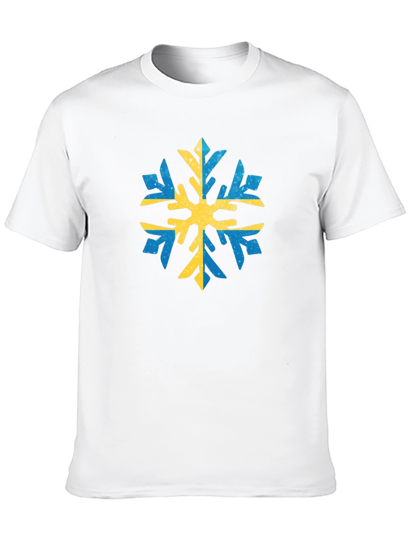 Camiseta Negra con Copo de Nieve Sueco