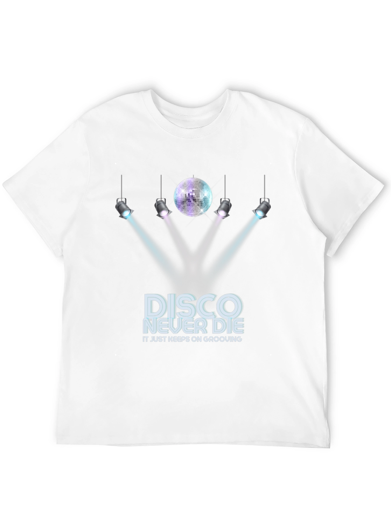 Camiseta Negra Disco Never Die