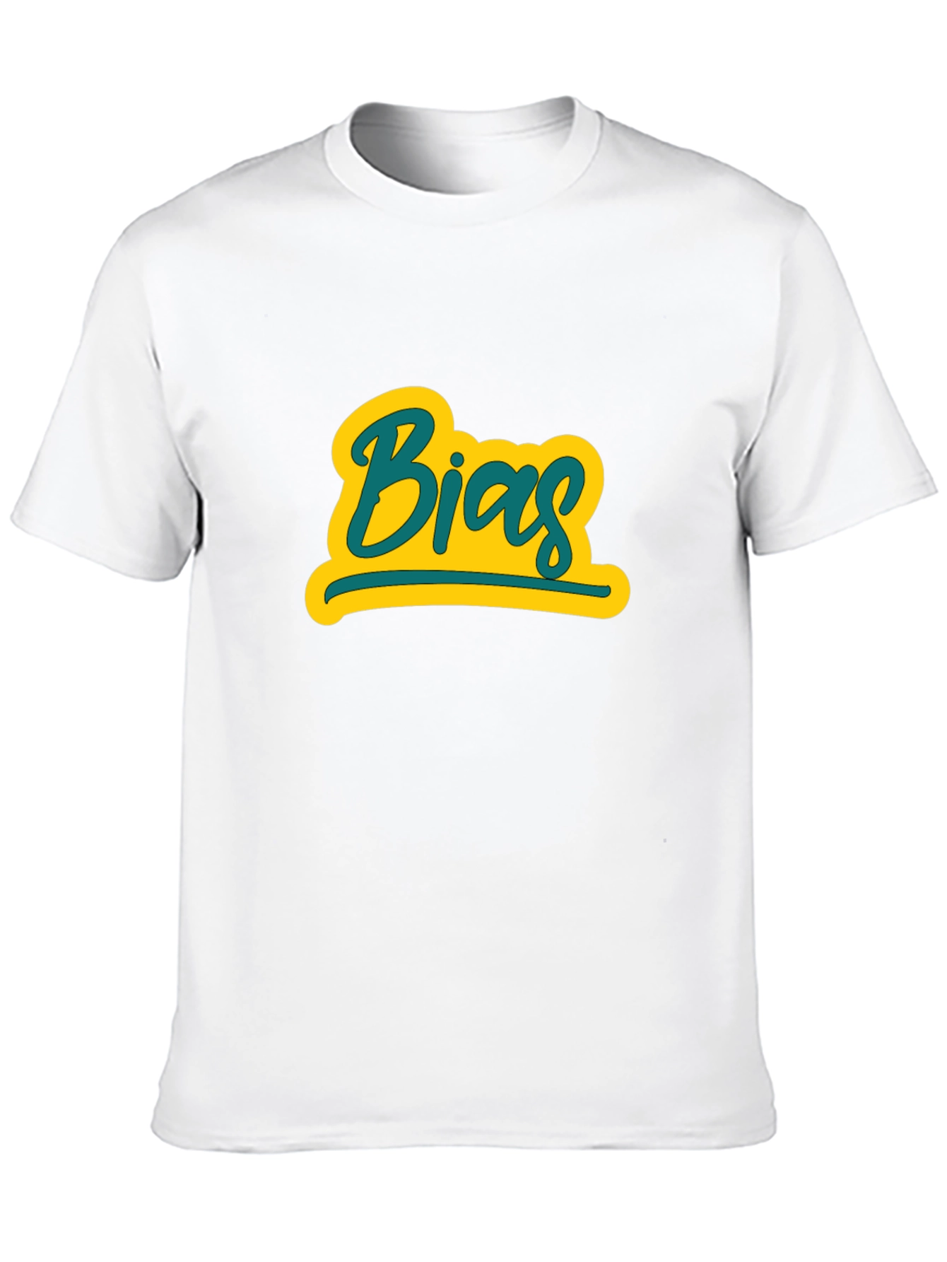 Camiseta Negra con Diseño Bias