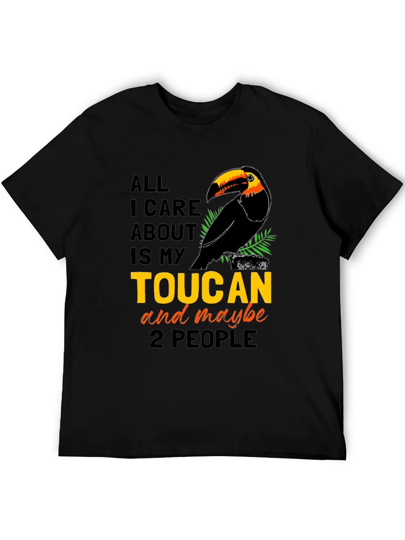 Camiseta Negra con Diseño de Tucán