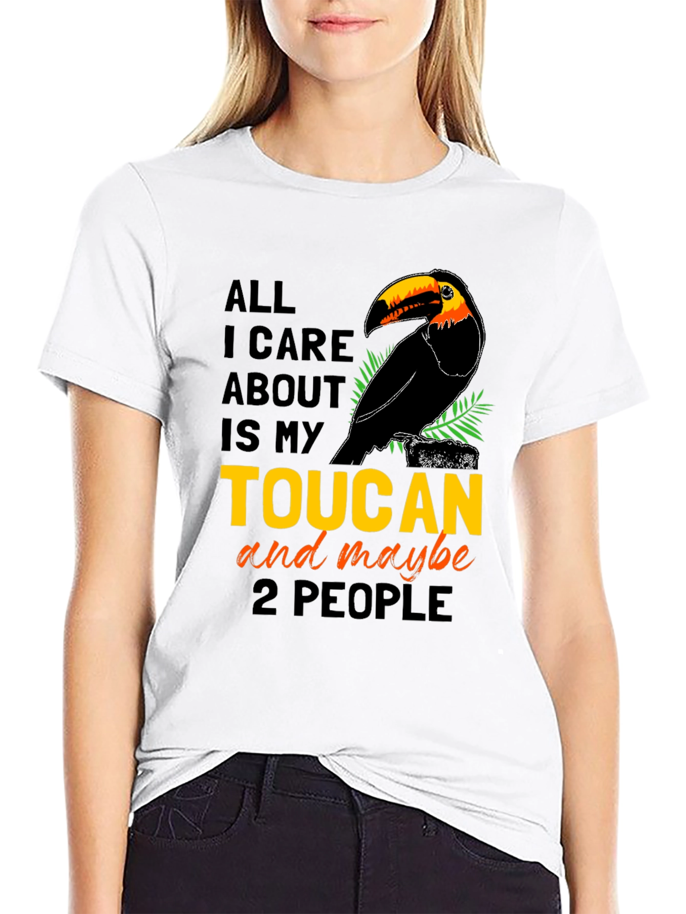 Camiseta Negra con Diseño de Tucán