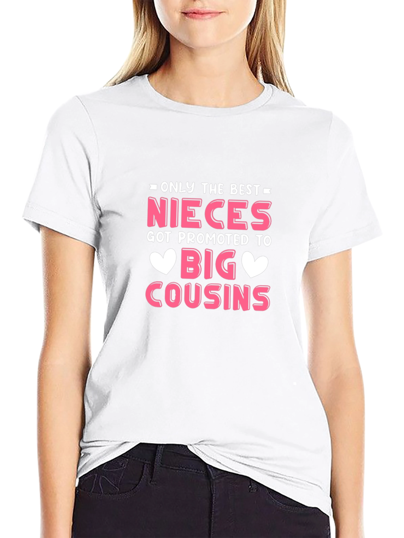 Camiseta Negra Solo las Mejores Sobrinas para Familia