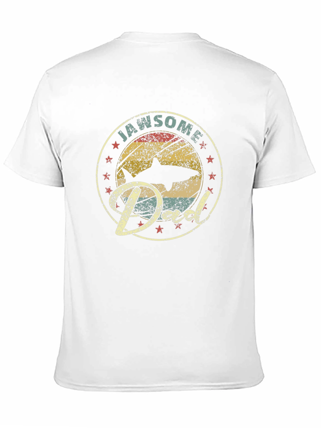 Camiseta Jawsome Dad: Estilo Retro para Papá Tiburón