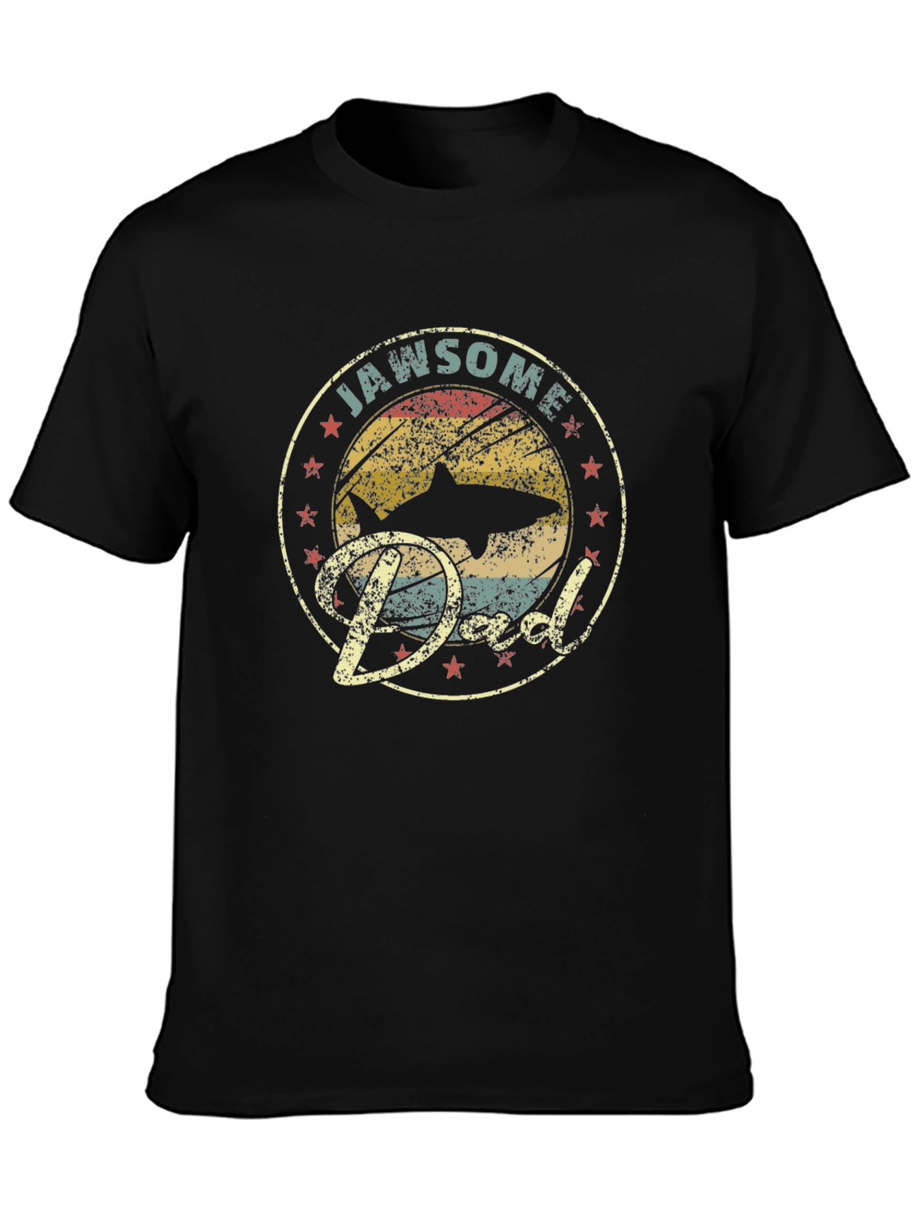 Camiseta Jawsome Dad: Estilo Retro para Papá Tiburón