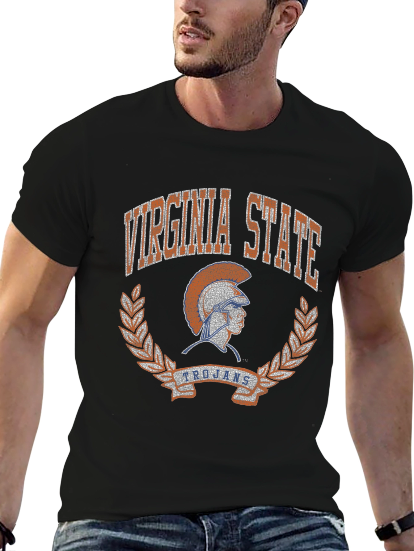 Camiseta Negra Virginia State Trojans