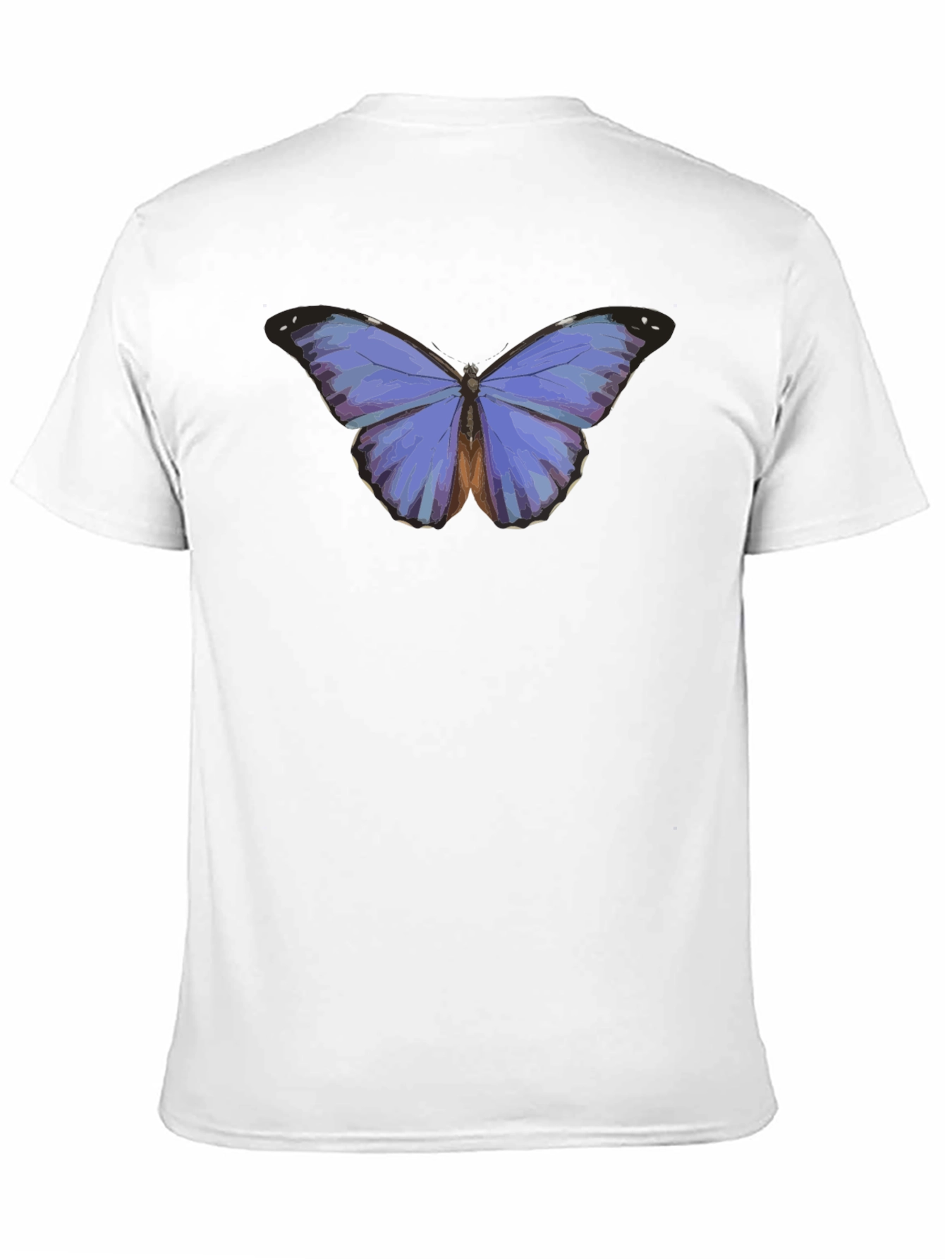 Camiseta Negra con Mariposa Azul