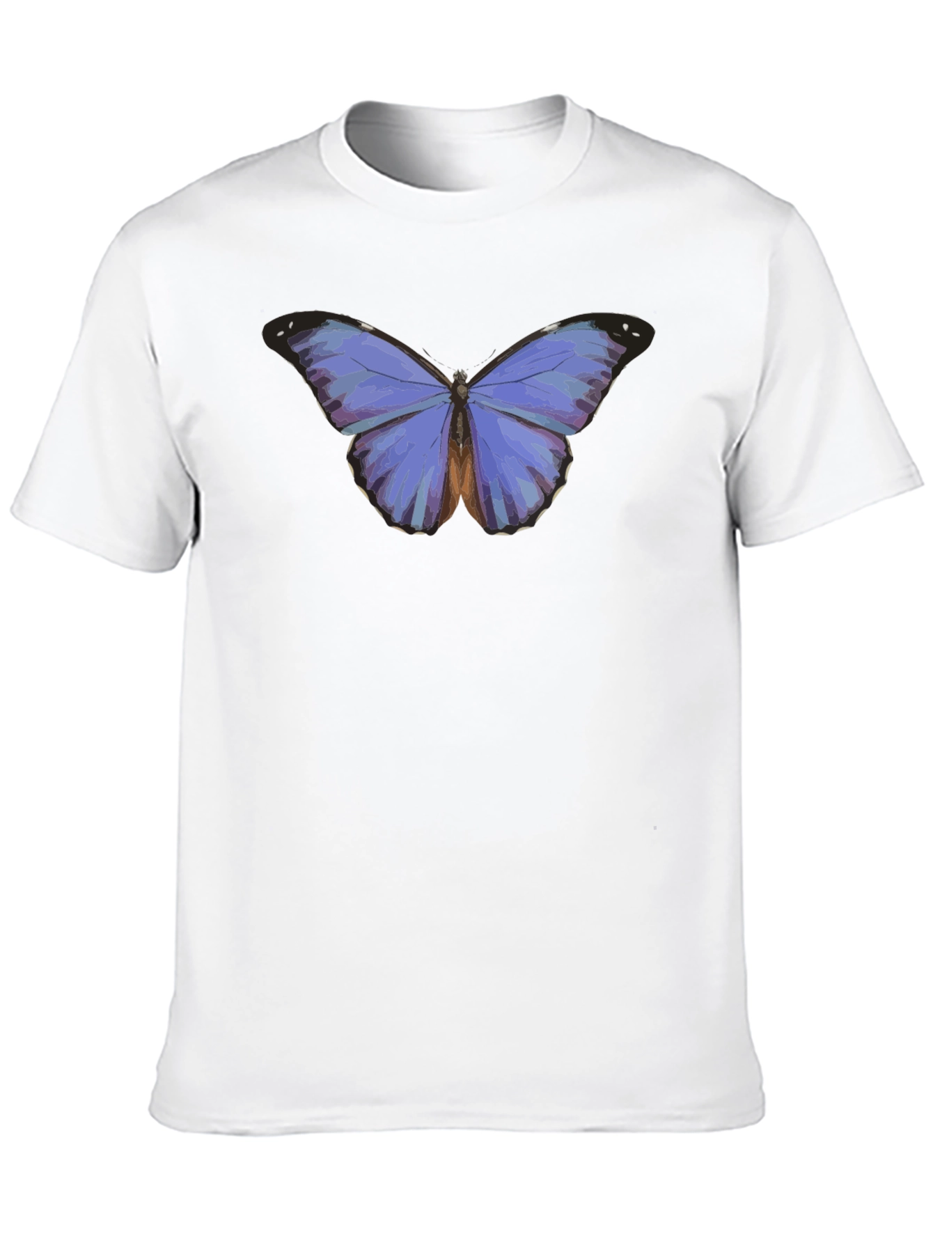 Camiseta Negra con Mariposa Azul