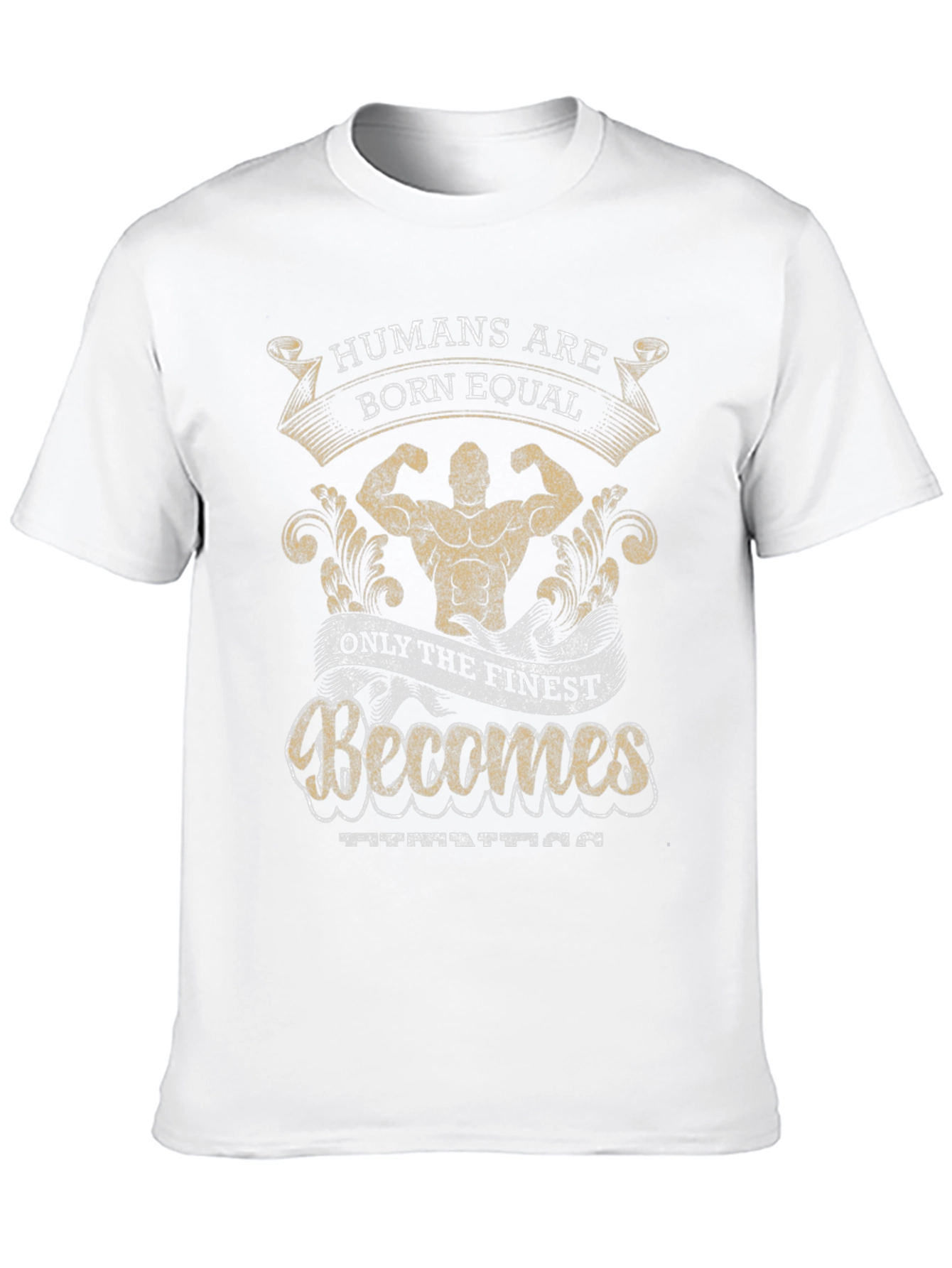 Camiseta Negra con Diseño de Motivación Fitness