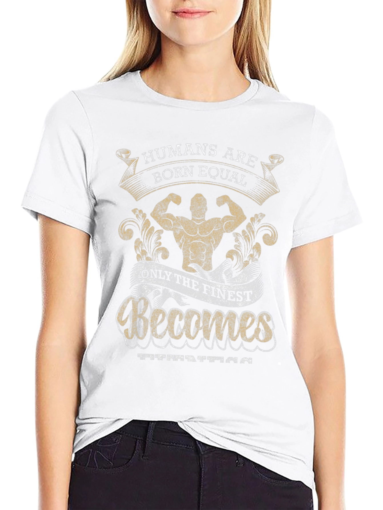 Camiseta Negra con Diseño de Motivación Fitness