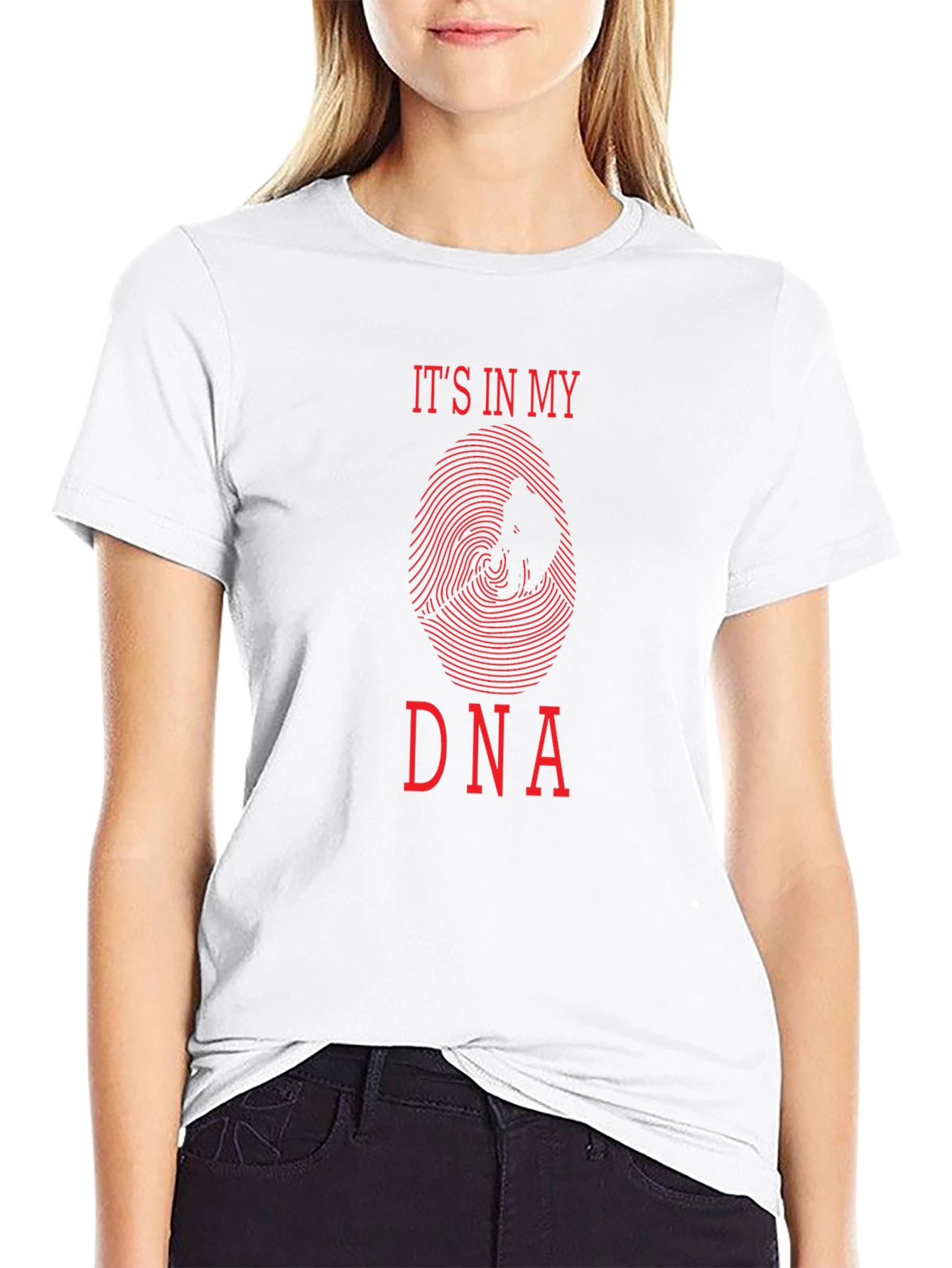 Camiseta Negra Está en mi ADN