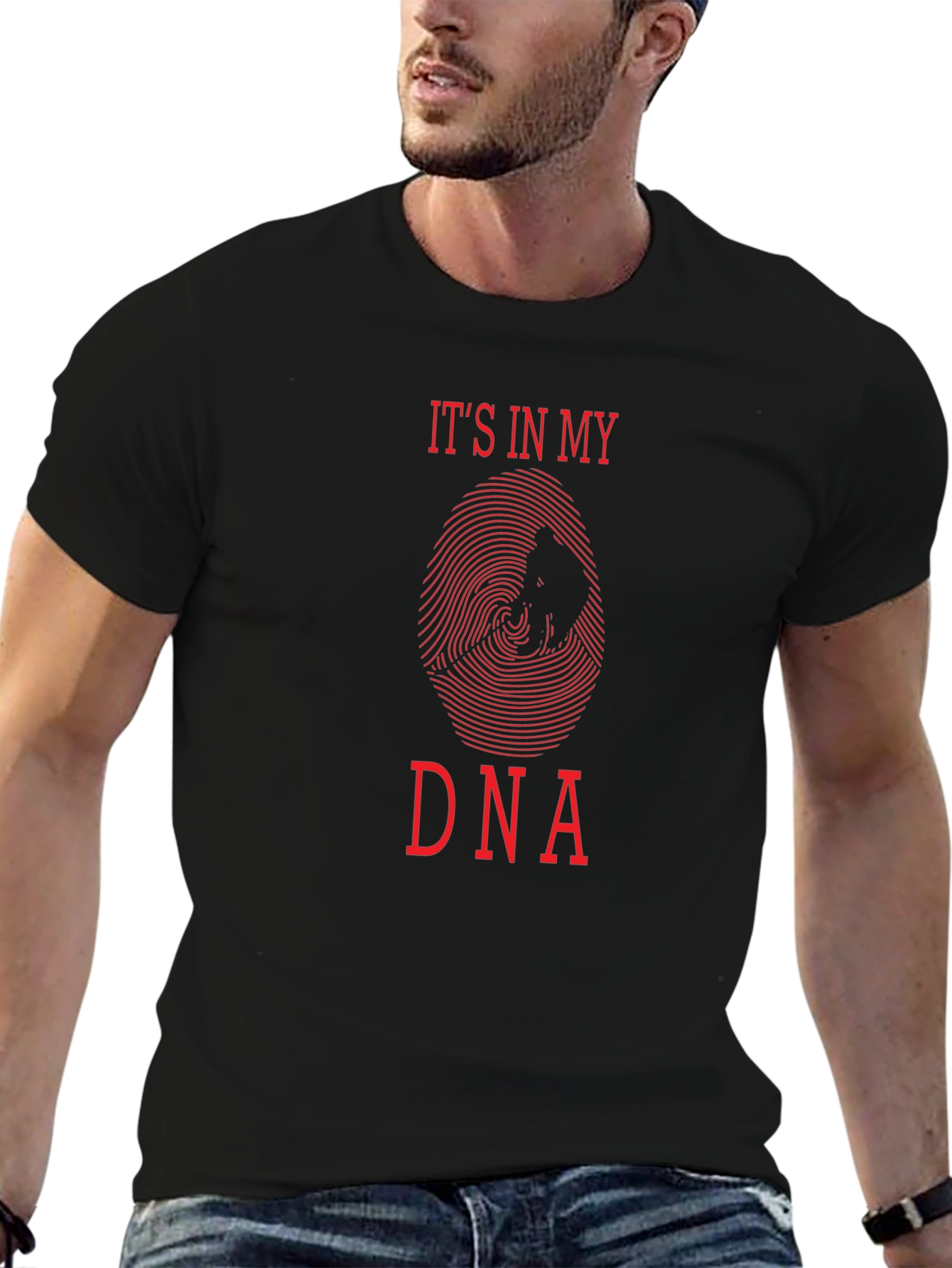 Camiseta Negra Está en mi ADN