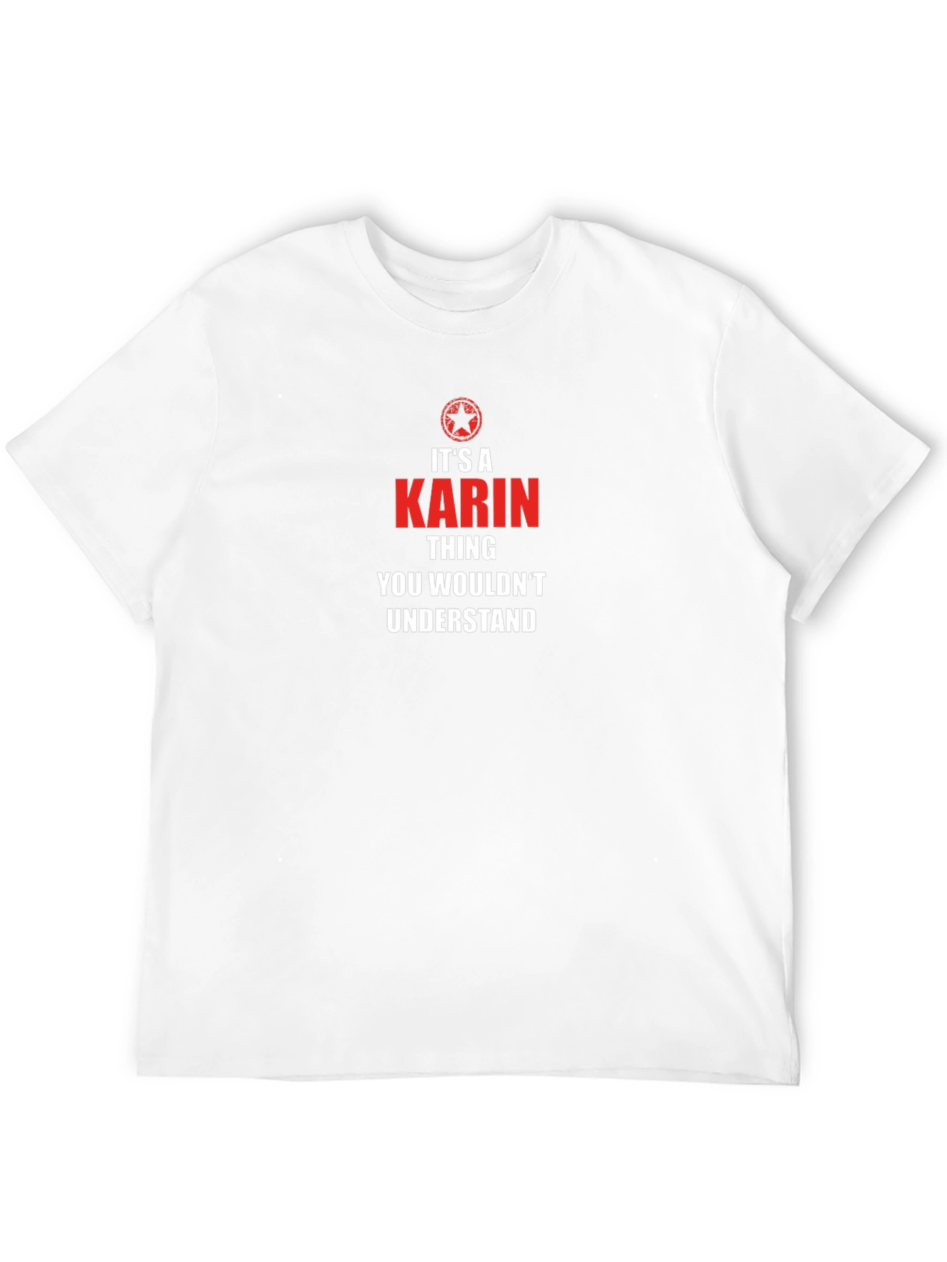 Camiseta Negra Karin Thing con Diseño Gráfico Unisex