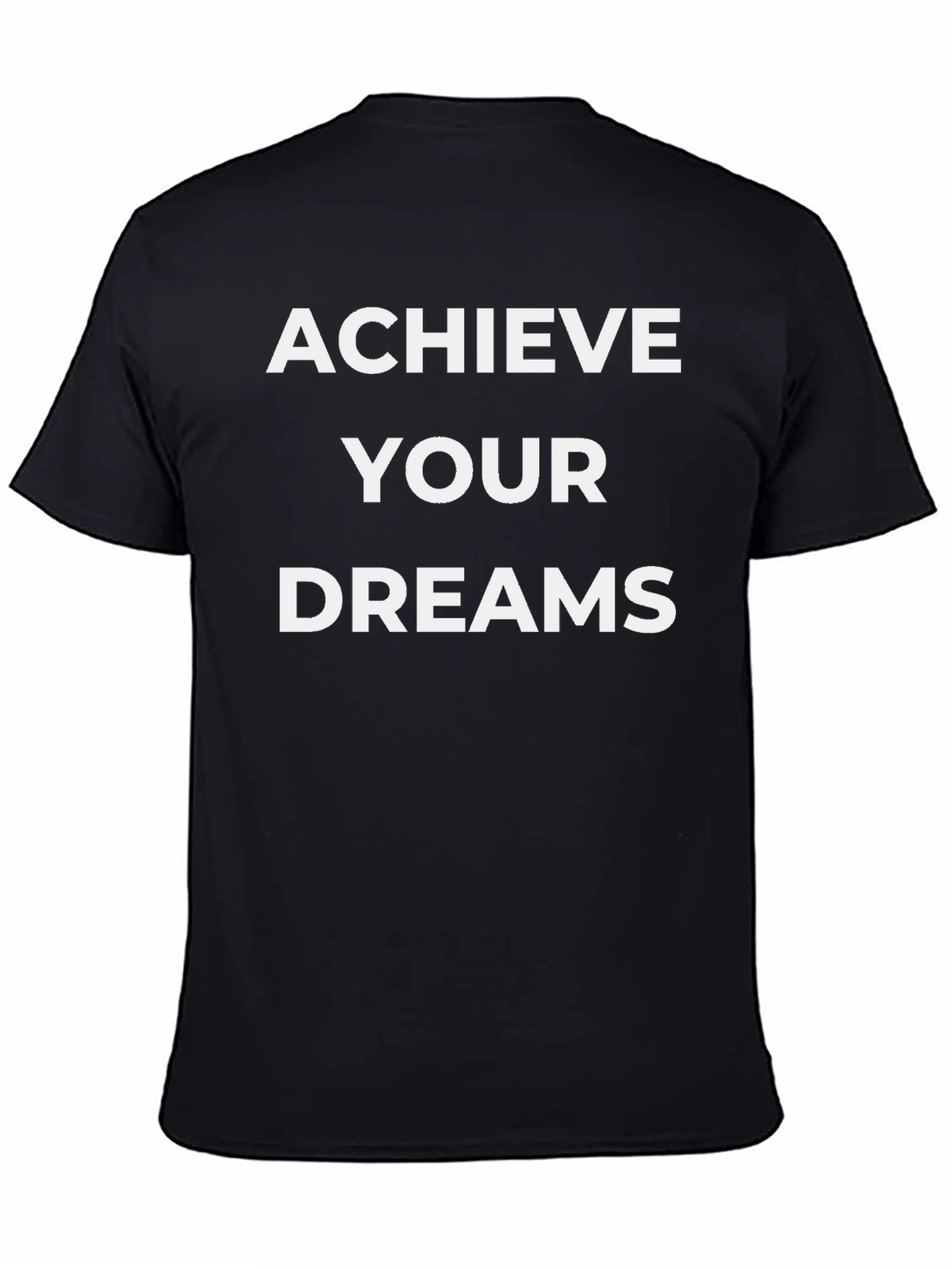 Camiseta Negra: Alcanza Tus Sueños