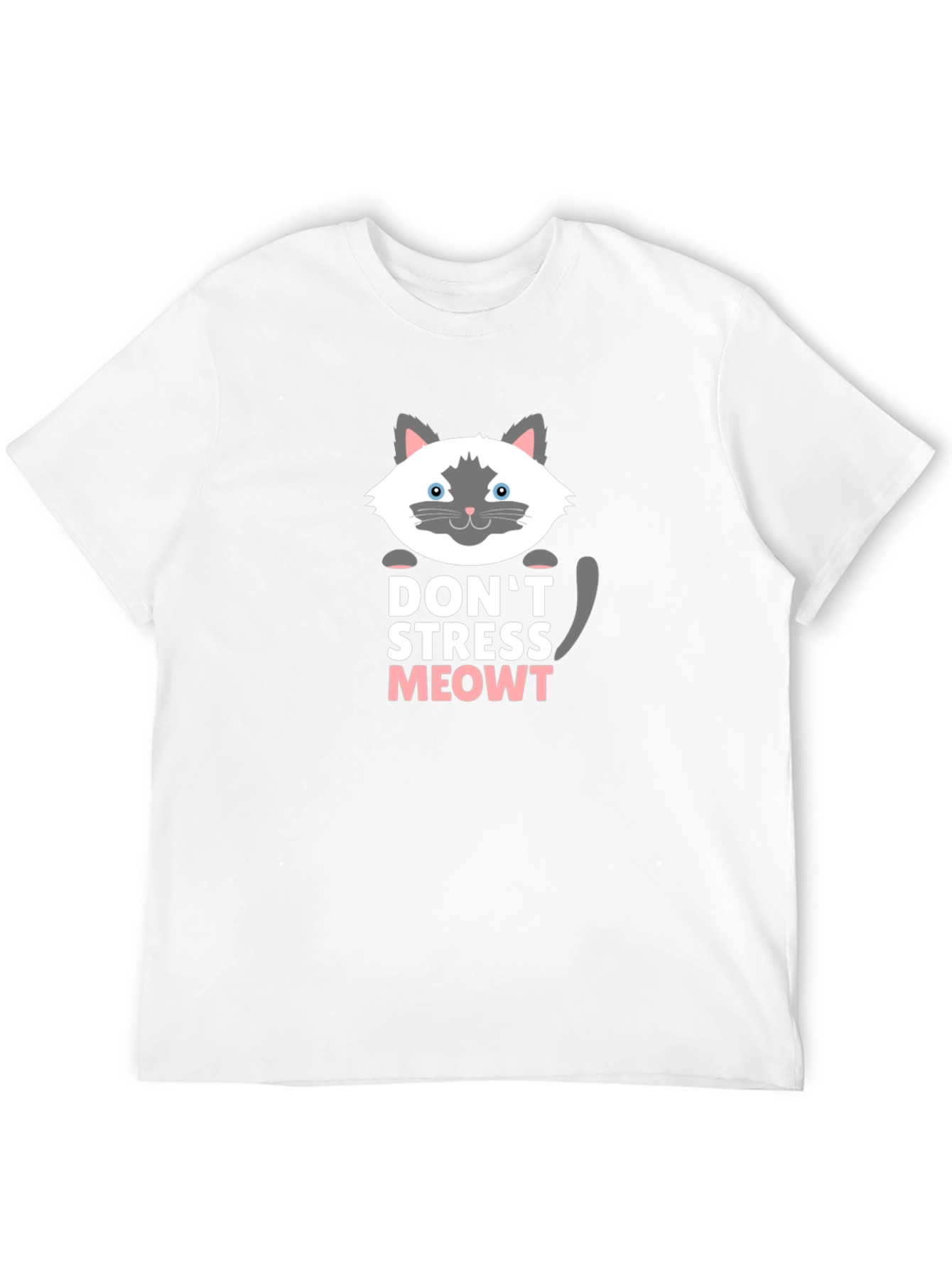 Camiseta Negra Dont Stress Meowt