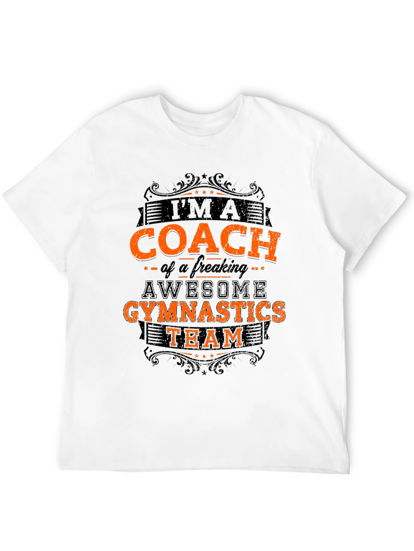 Camiseta Negra: Entrenador de Gimnasia Impresionante