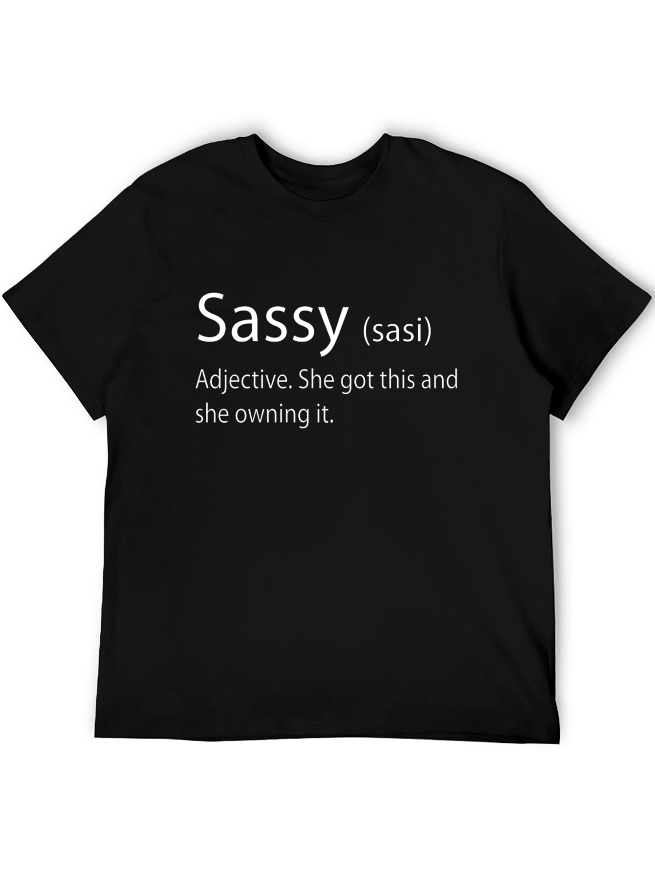 Camiseta Negra Sassy (sasi) para Mujer con Estilo