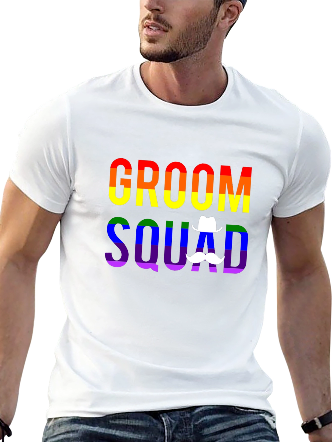 Camiseta Groom Squad Orgullo LGBT