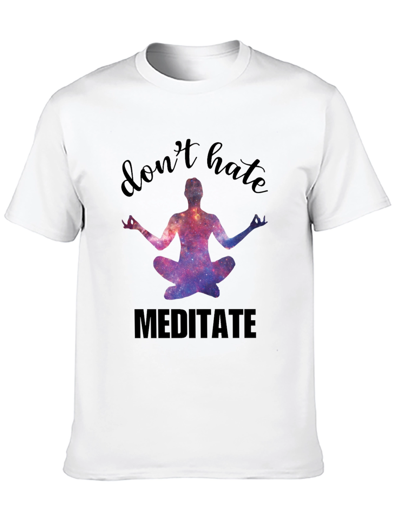 Camiseta Negra Meditación No Odies Medita