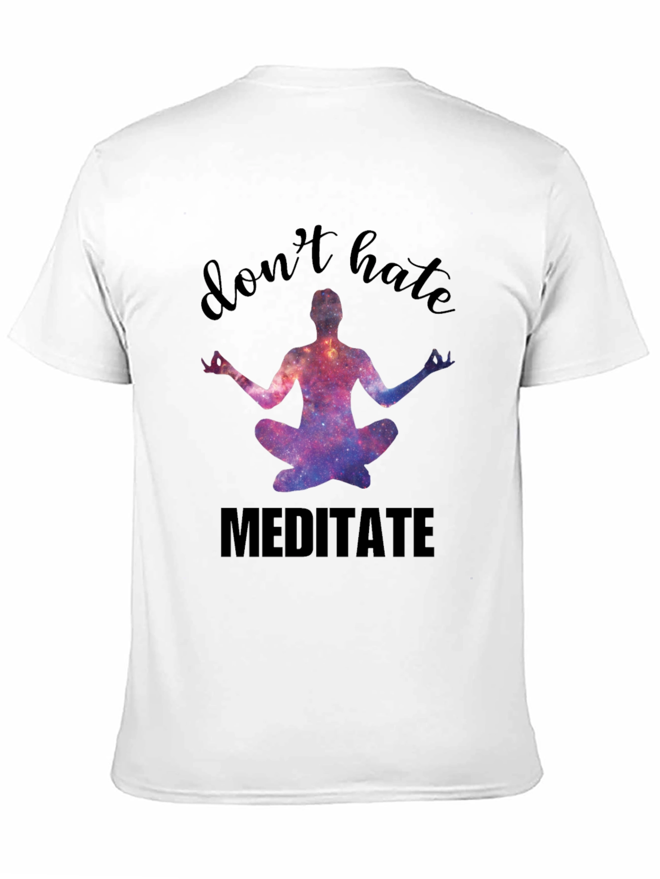 Camiseta Negra Meditación No Odies Medita