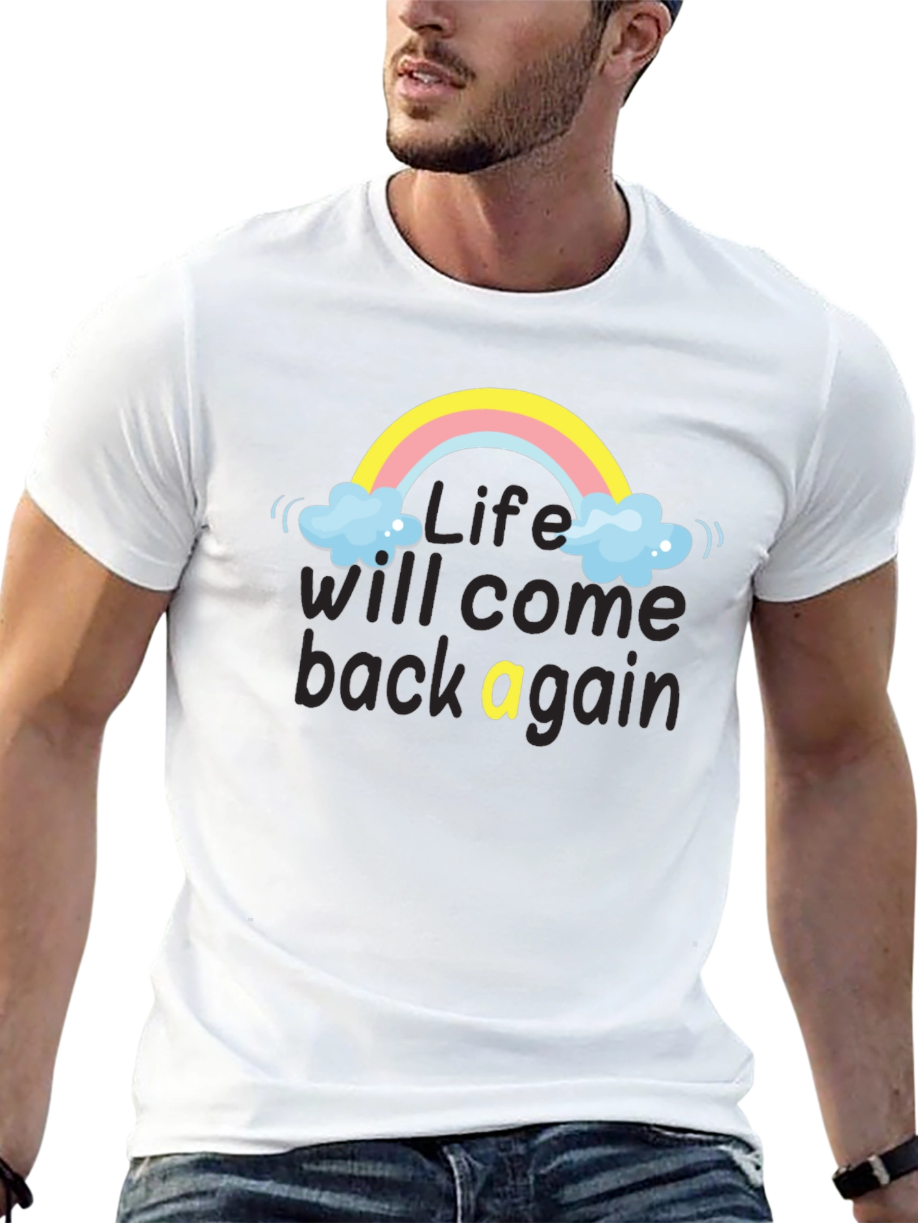 Camiseta Negra: Life Will Come Back Again
