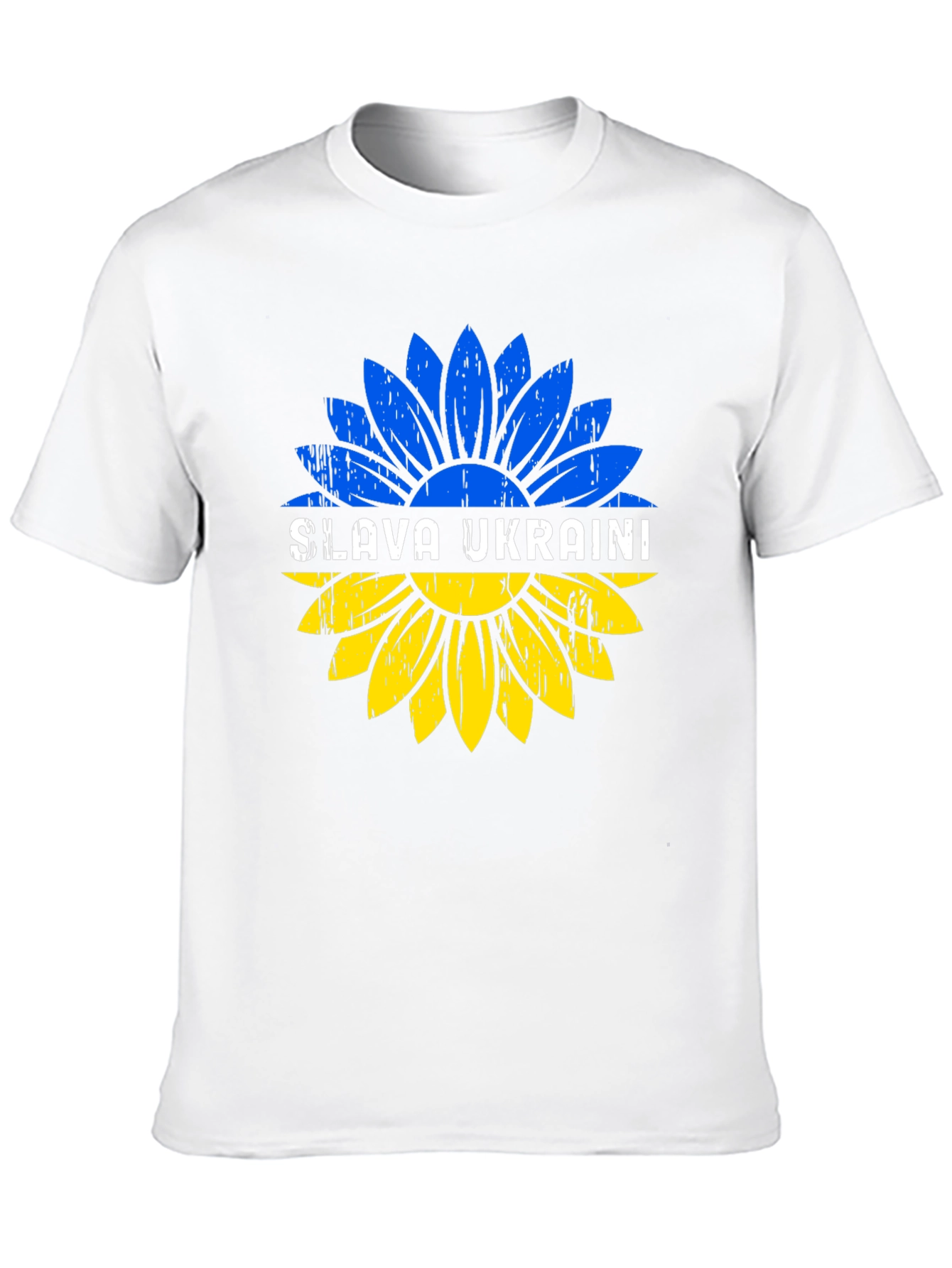 Camiseta Negra Slava Ukraini Girasol Ucraniano