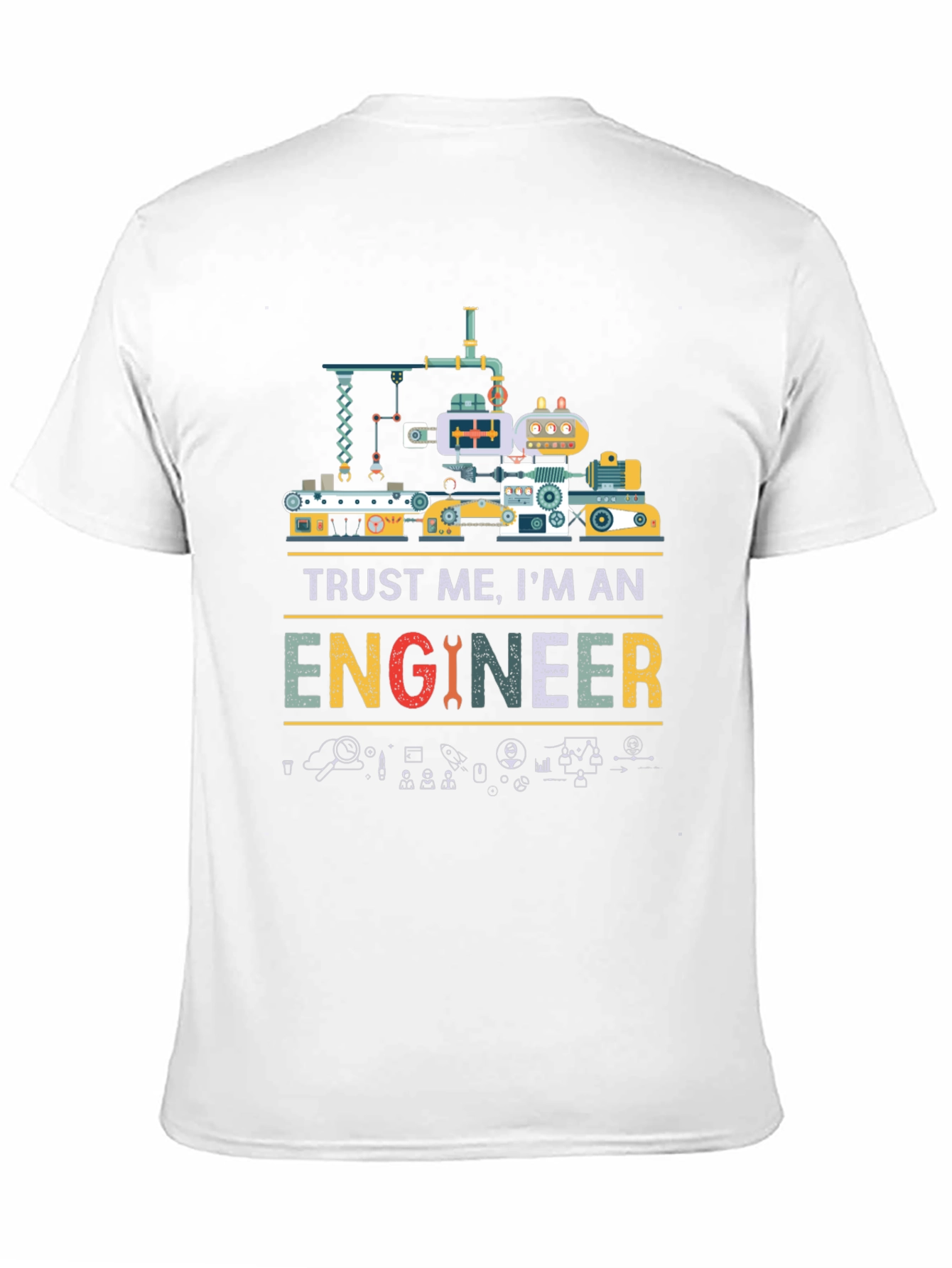 Camiseta Negra Trust Me Im An Engineer