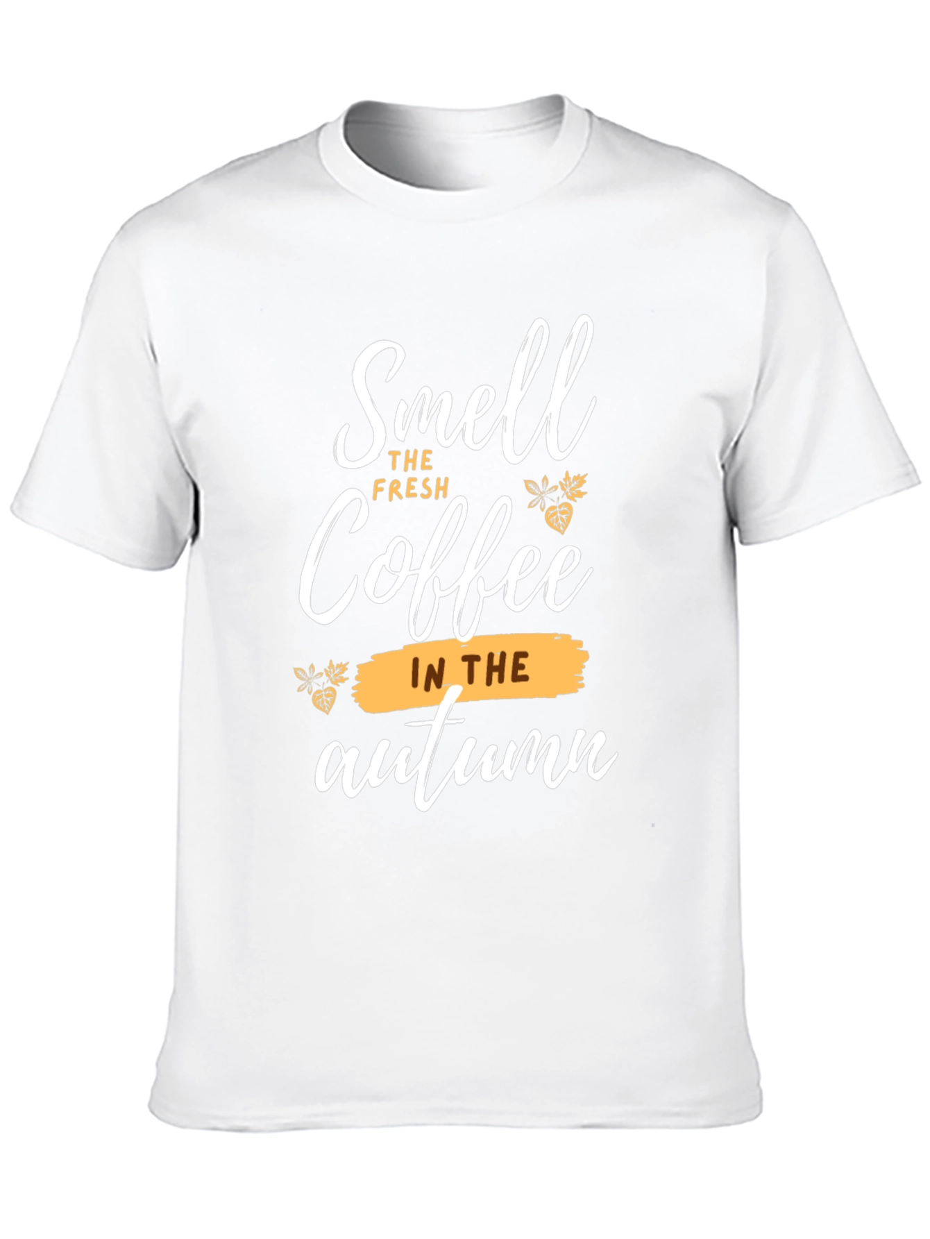 Camiseta Negra - Aroma a Café en Otoño