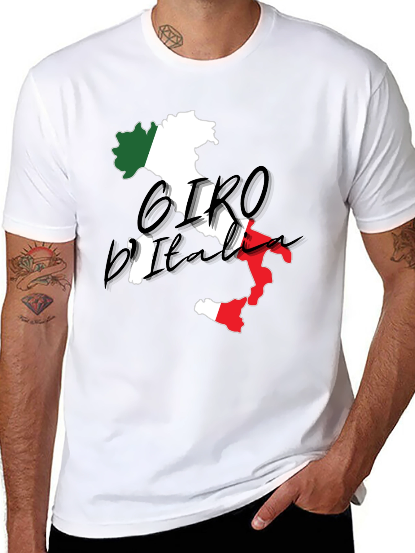 Camiseta Italia Giro - Diseño Bandera Italiana