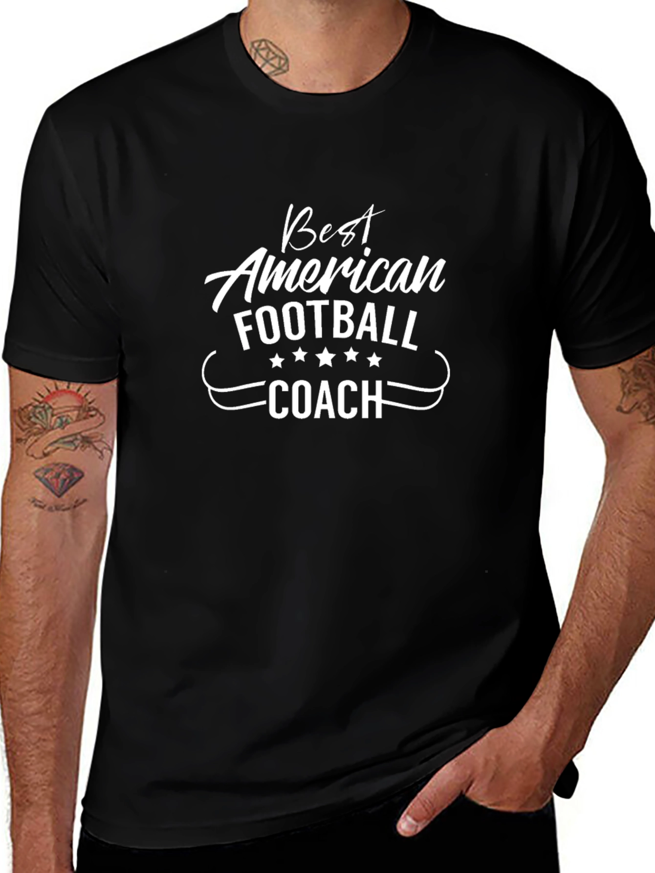 Camiseta Negra Mejor Entrenador de Fútbol Americano