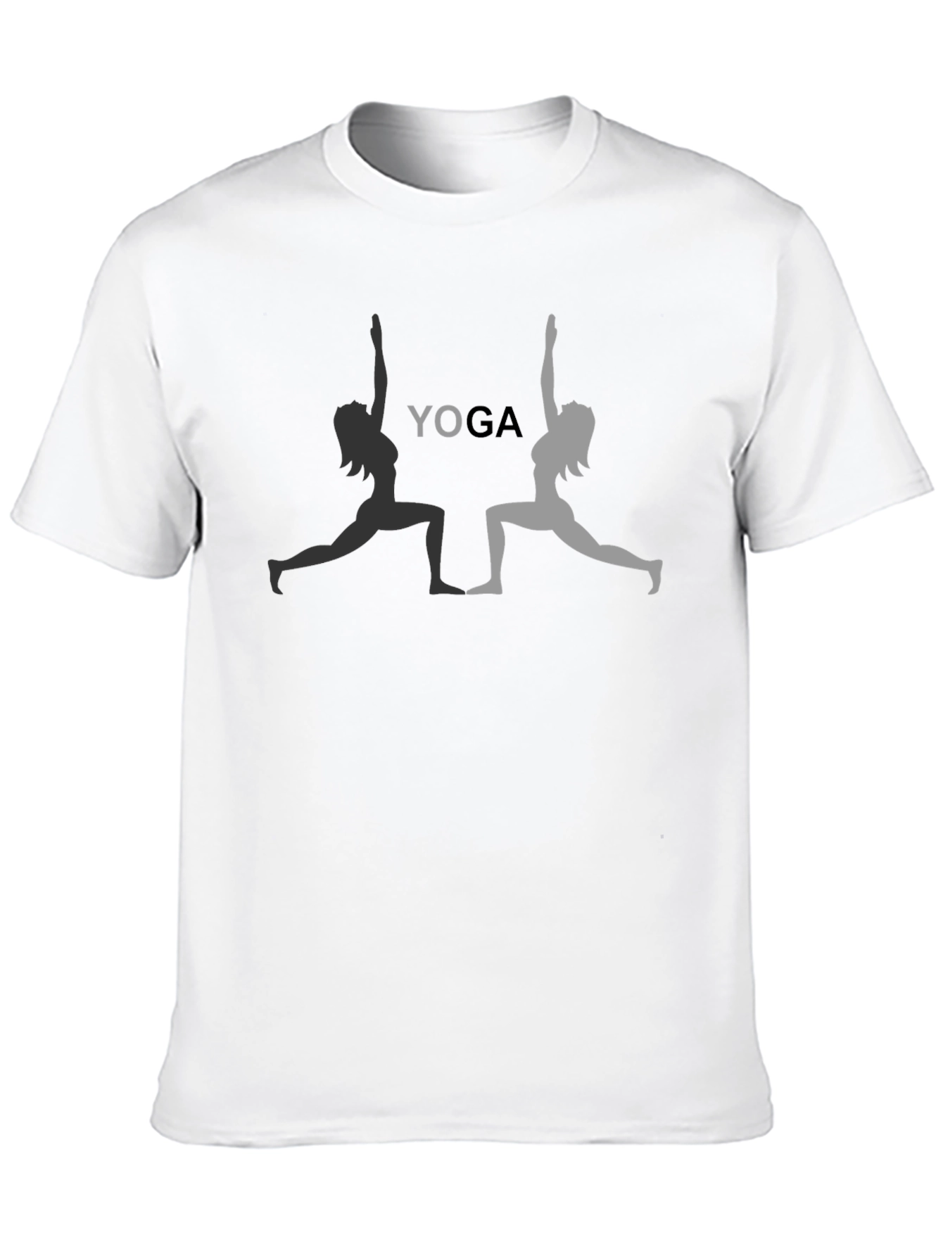 Camiseta Negra Yoga Pose Mujer