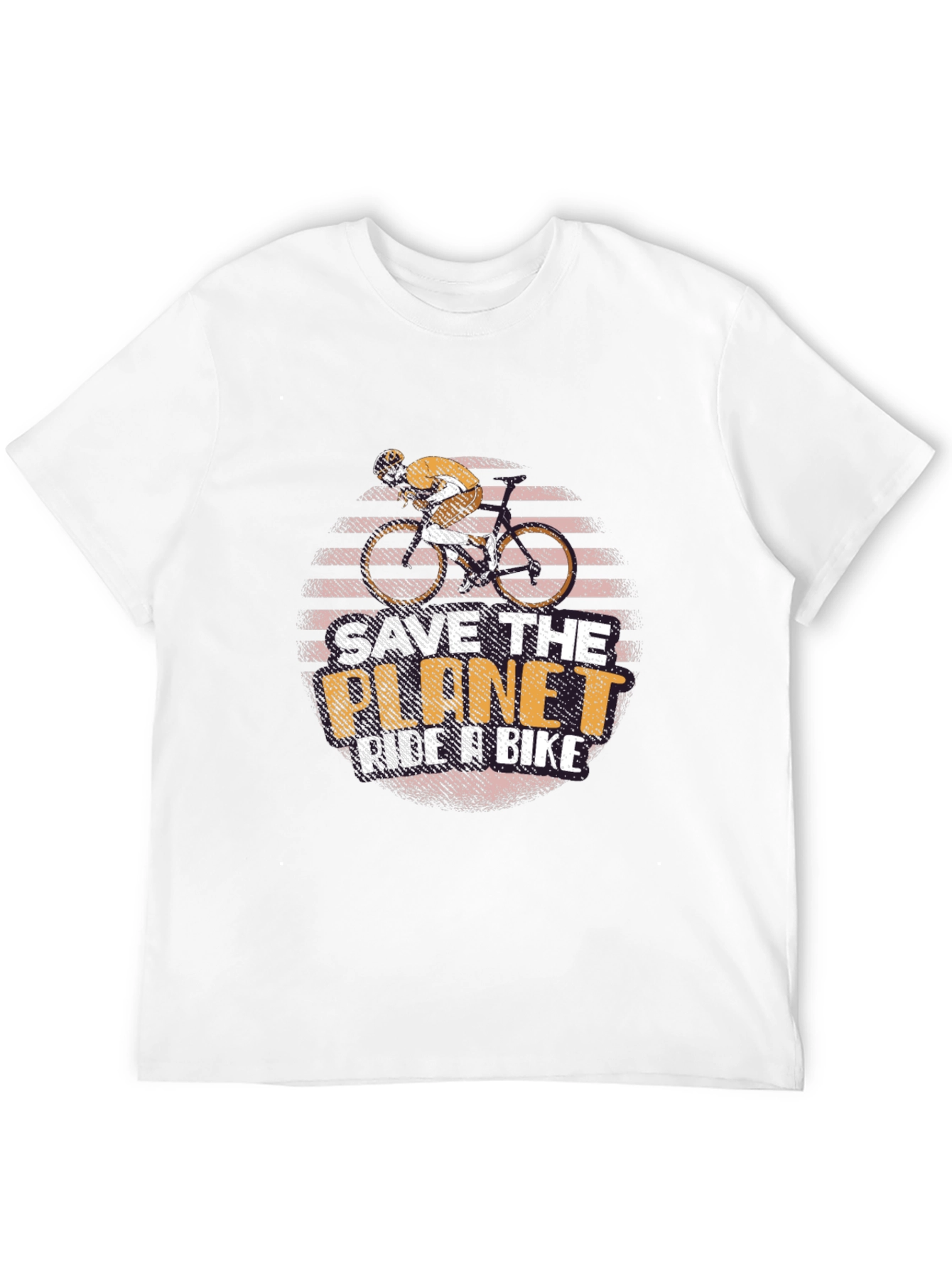 Camiseta Negra Salva el Planeta Anda en Bici