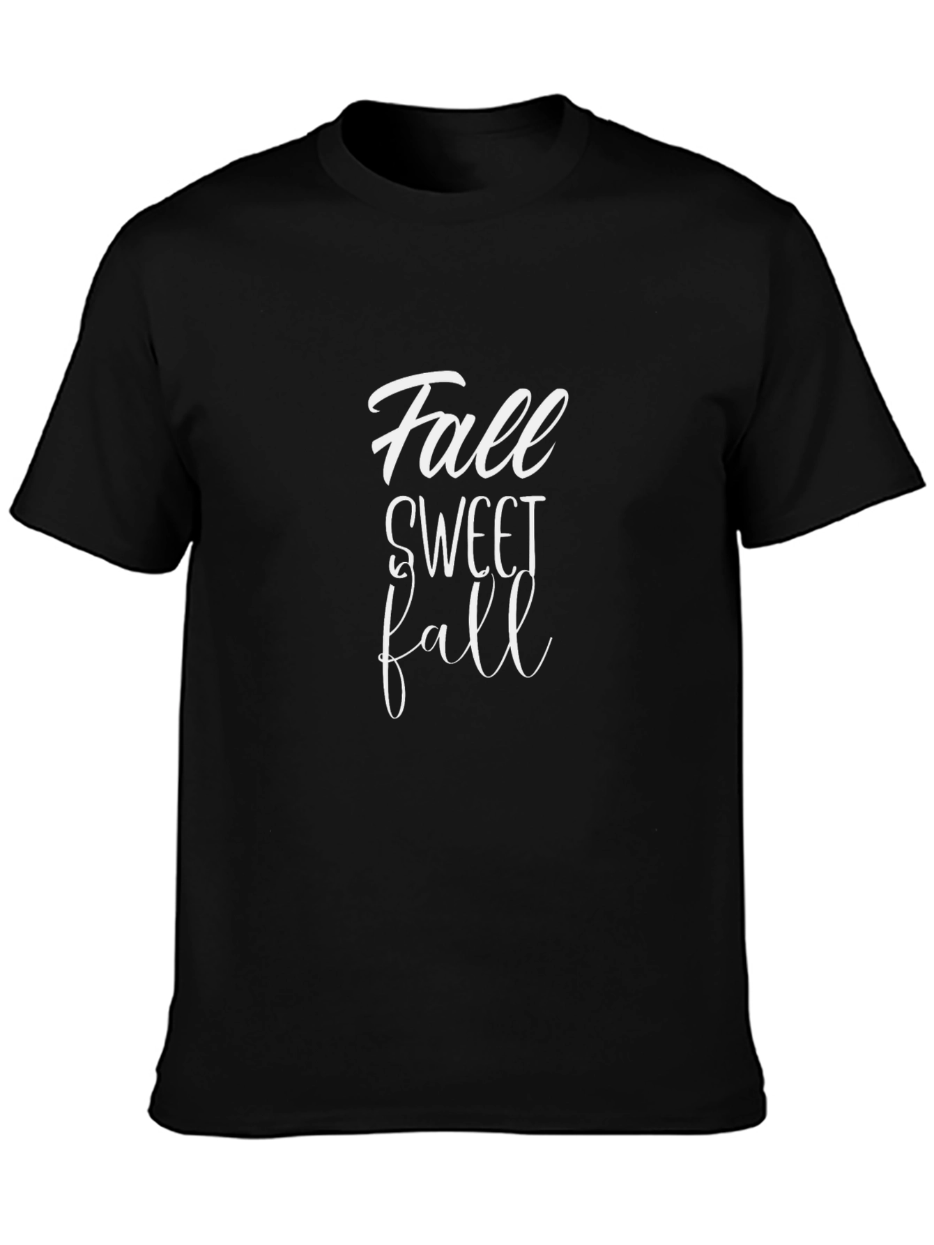 Camiseta Negra Fall Sweet Fall para Otoño