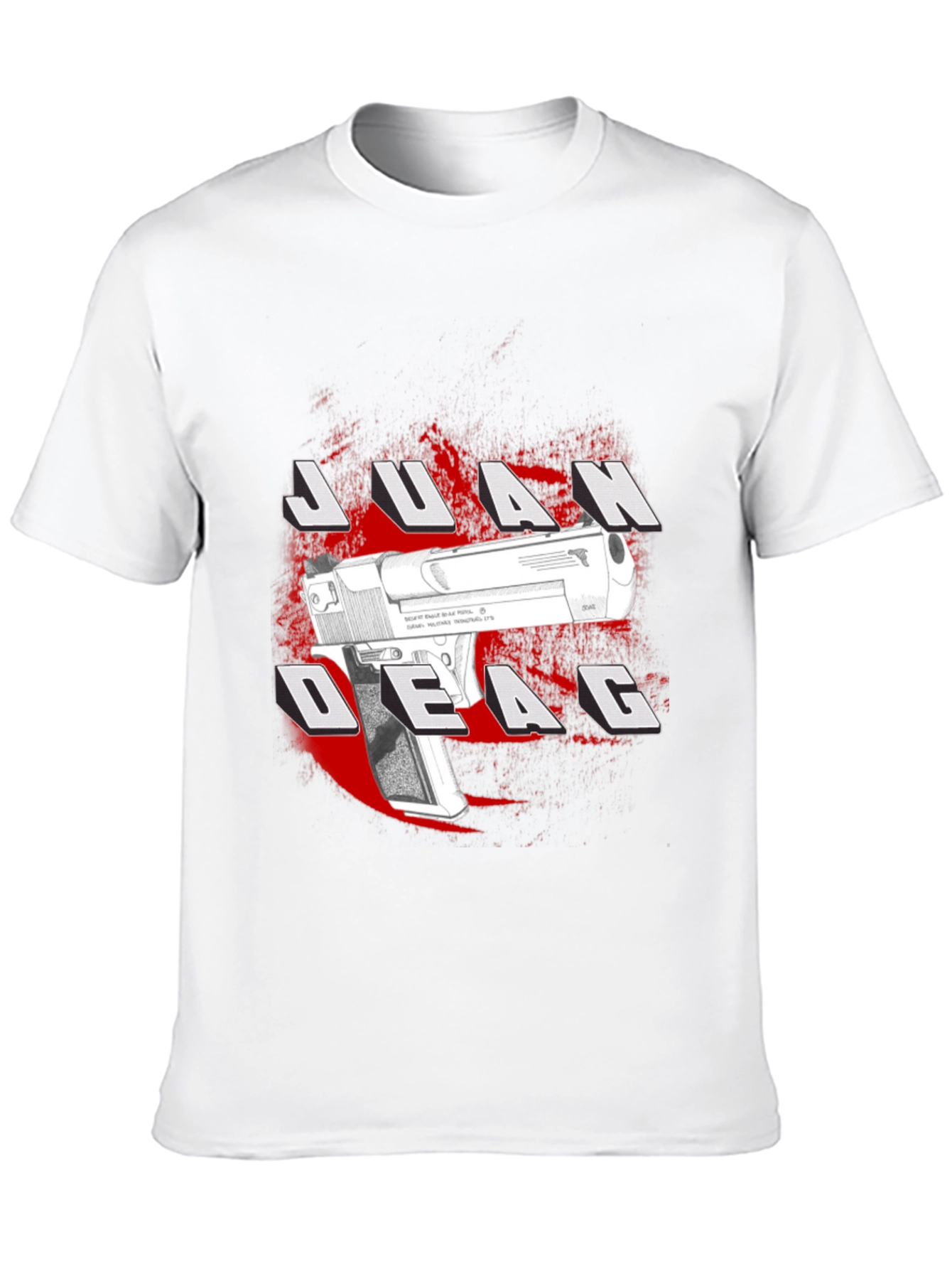 Camiseta Negra Estampada Juan Deag