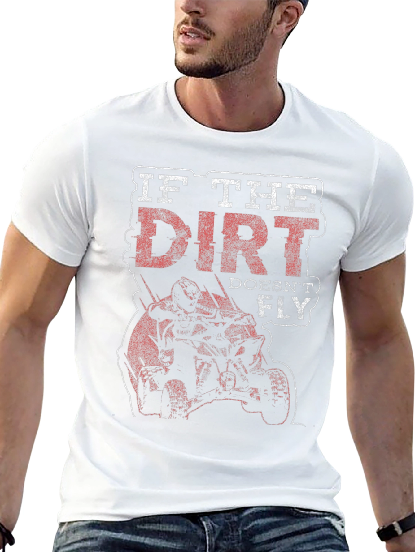 Camiseta Negra If The Dirt Doesnt Fly Off-Road