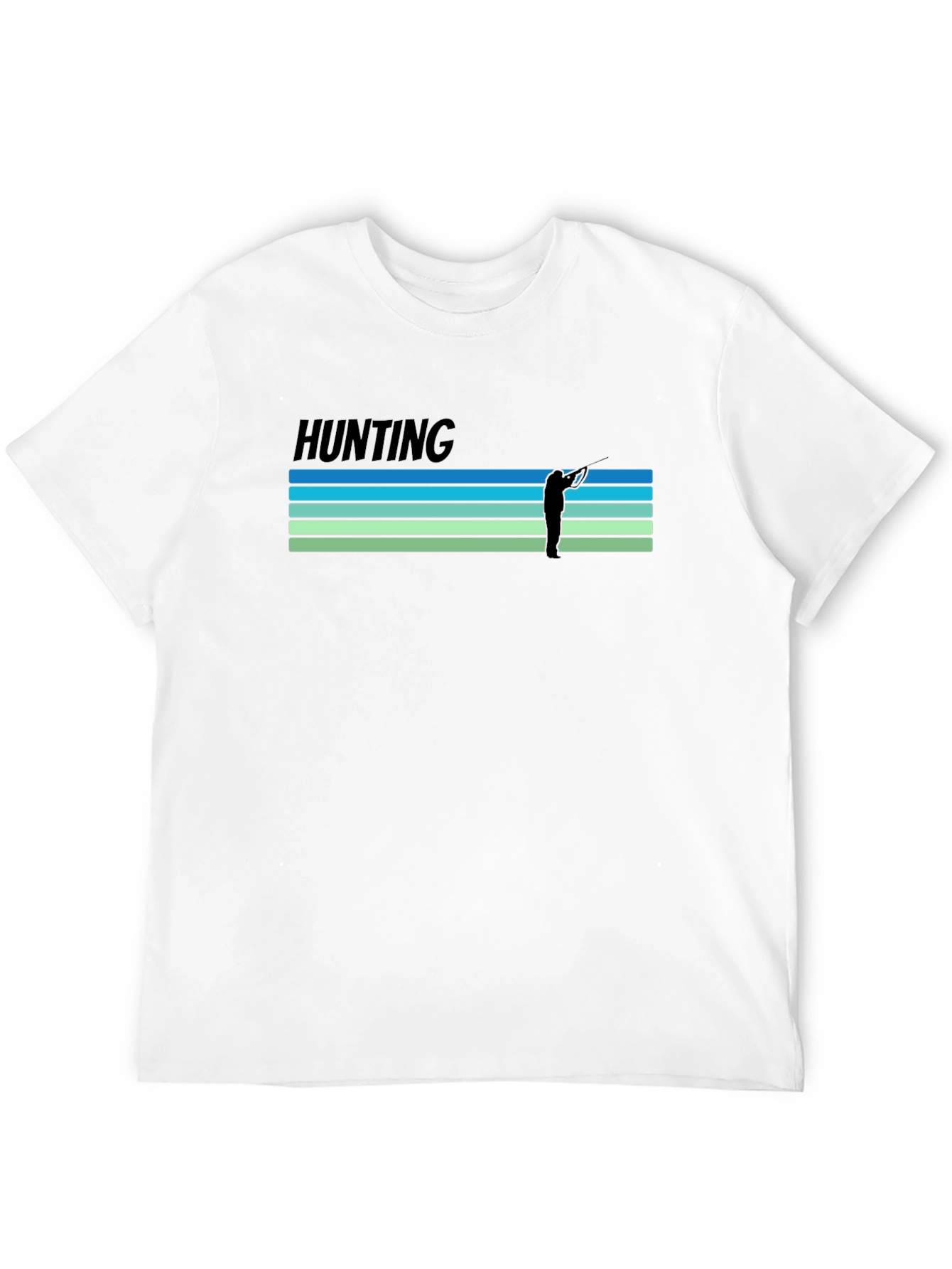 Camiseta Negra Estampada Hunting Caza