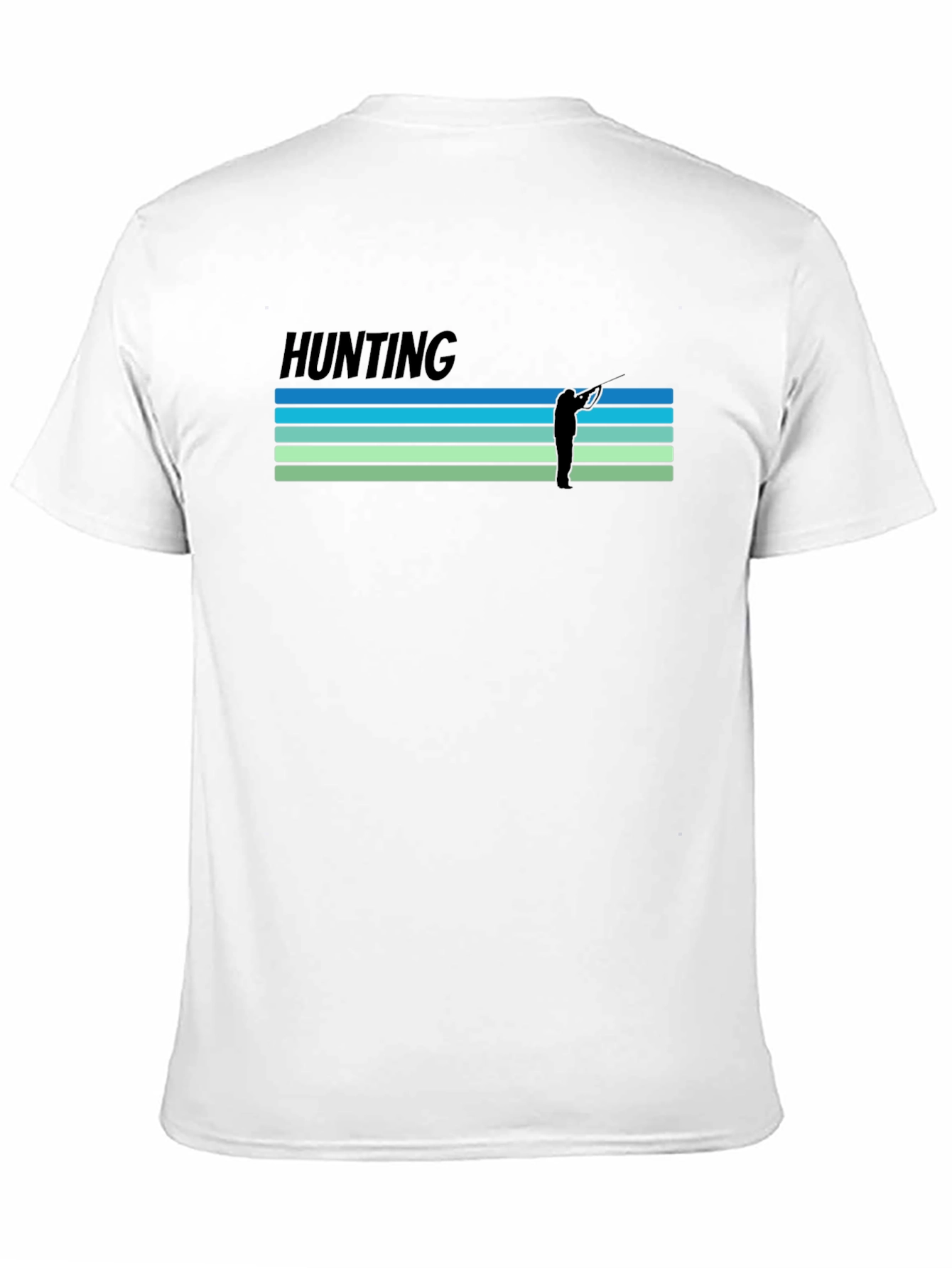 Camiseta Negra Estampada Hunting Caza
