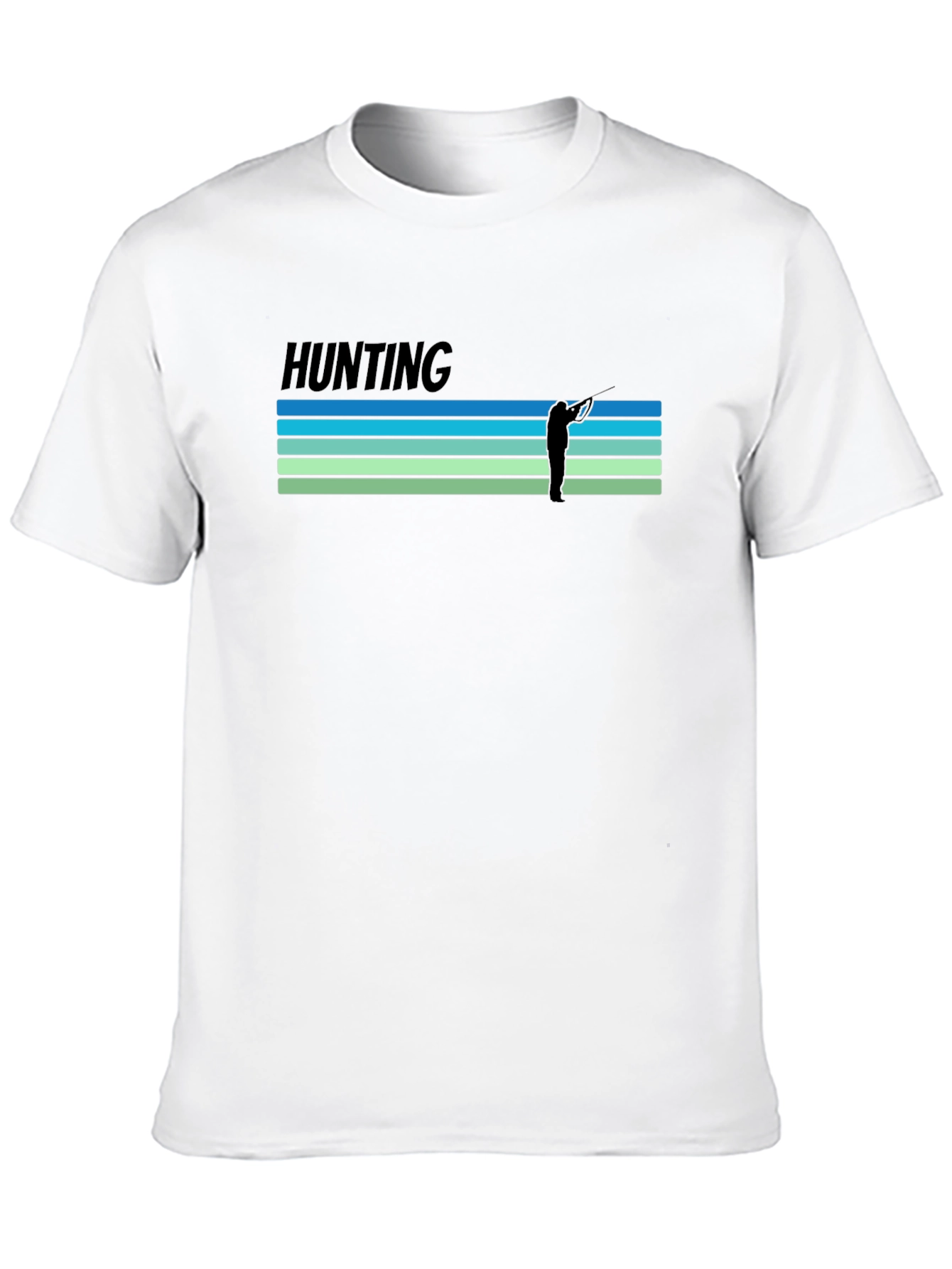 Camiseta Negra Estampada Hunting Caza