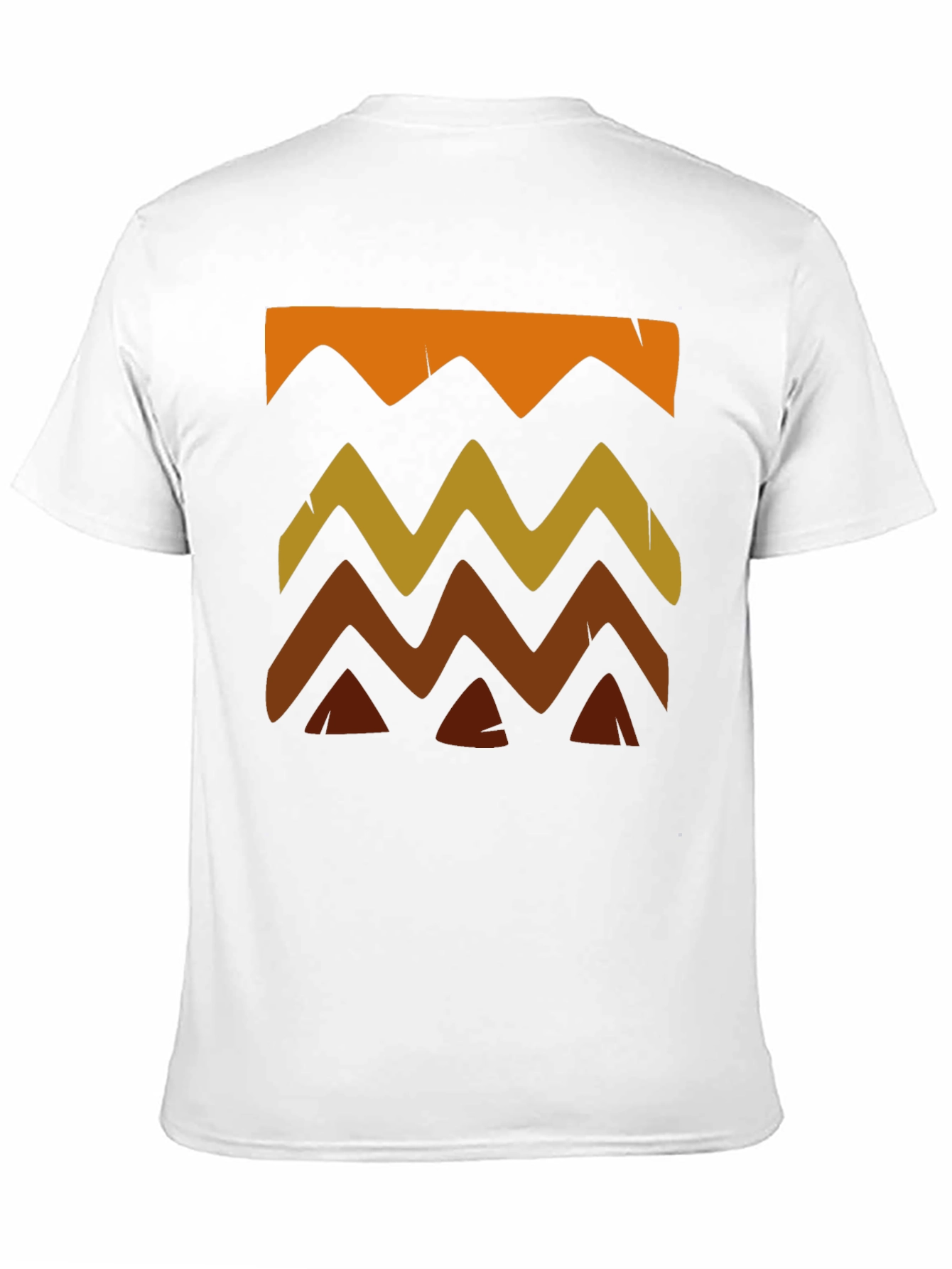 Camiseta Hombre Diseño Ondas Estilo Tribal