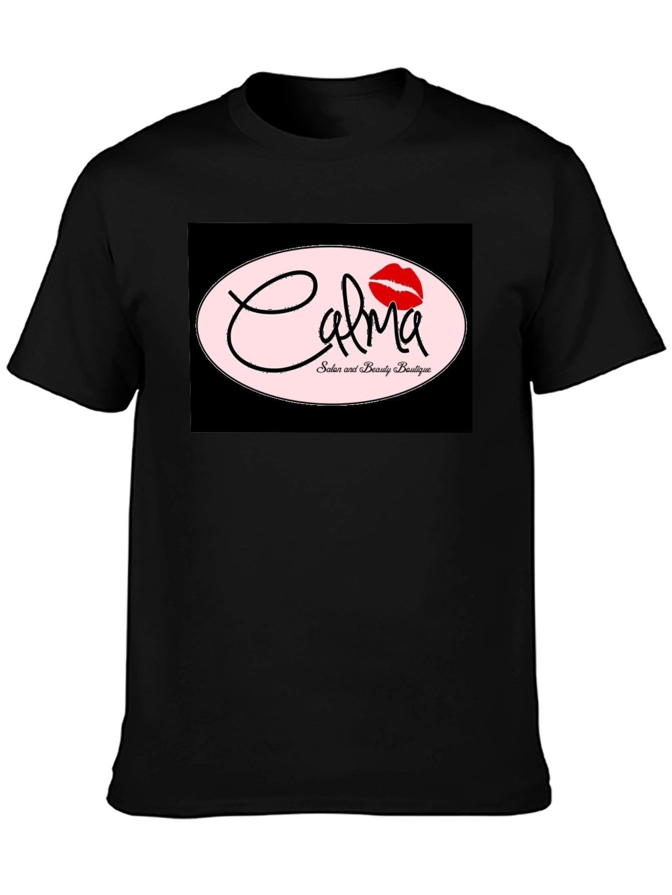 Camiseta Negra Calma Salón & Boutique