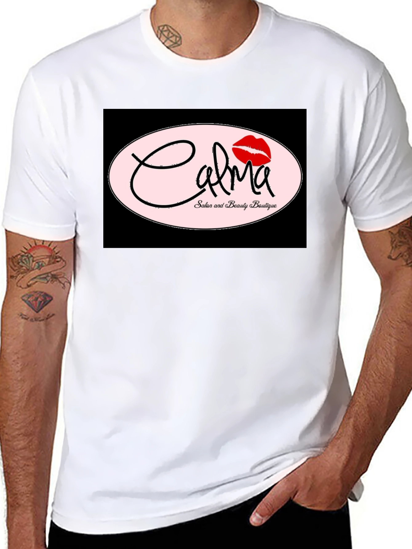Camiseta Negra Calma Salón & Boutique