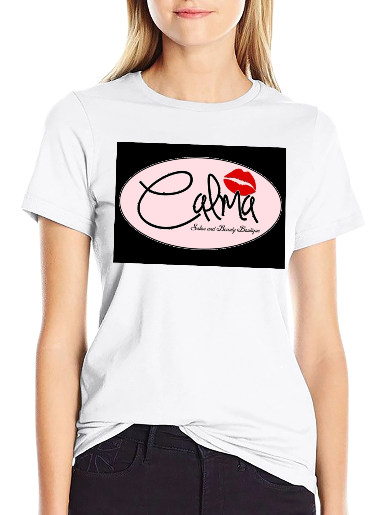 Camiseta Negra Calma Salón & Boutique