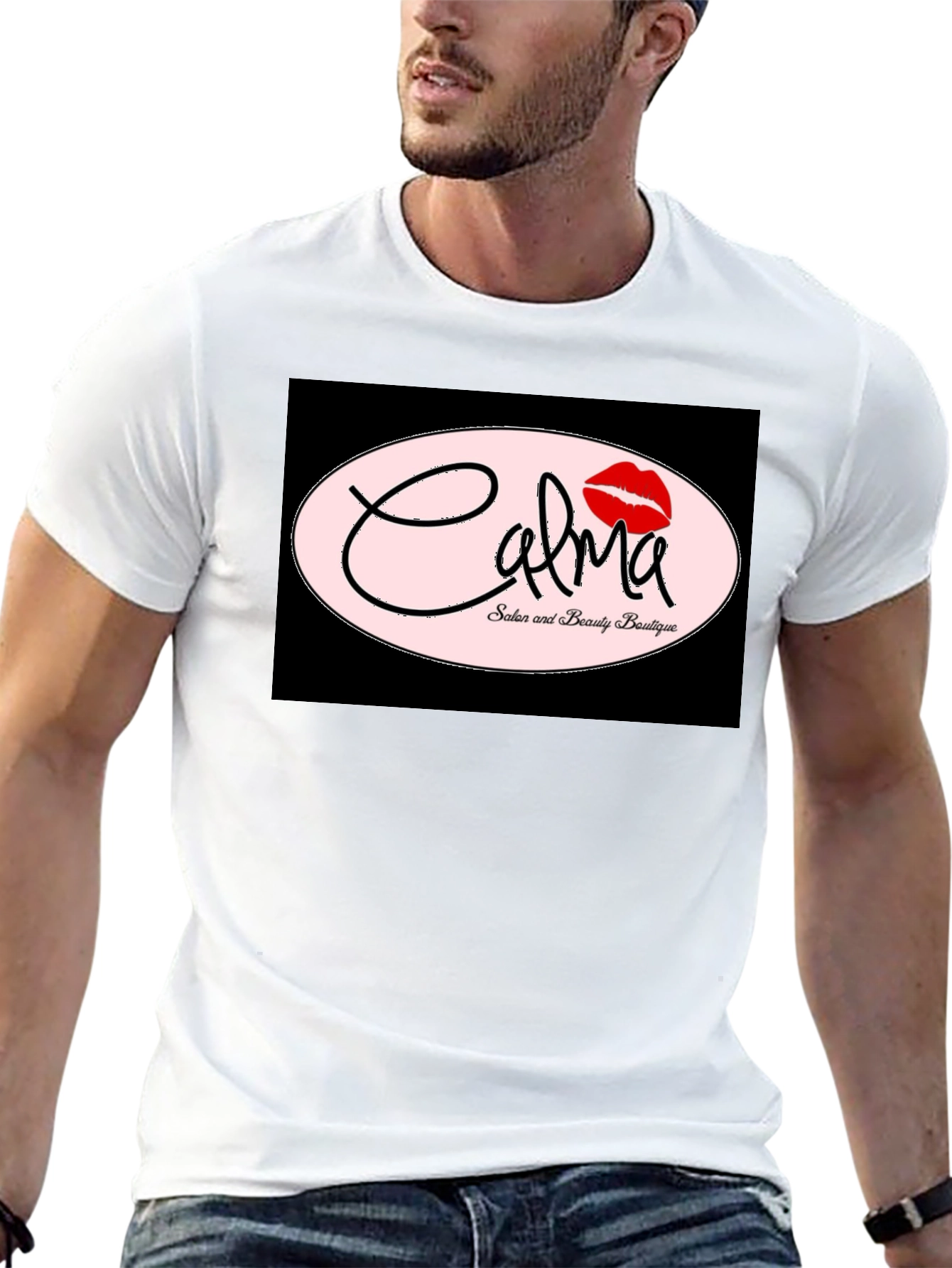 Camiseta Negra Calma Salón & Boutique