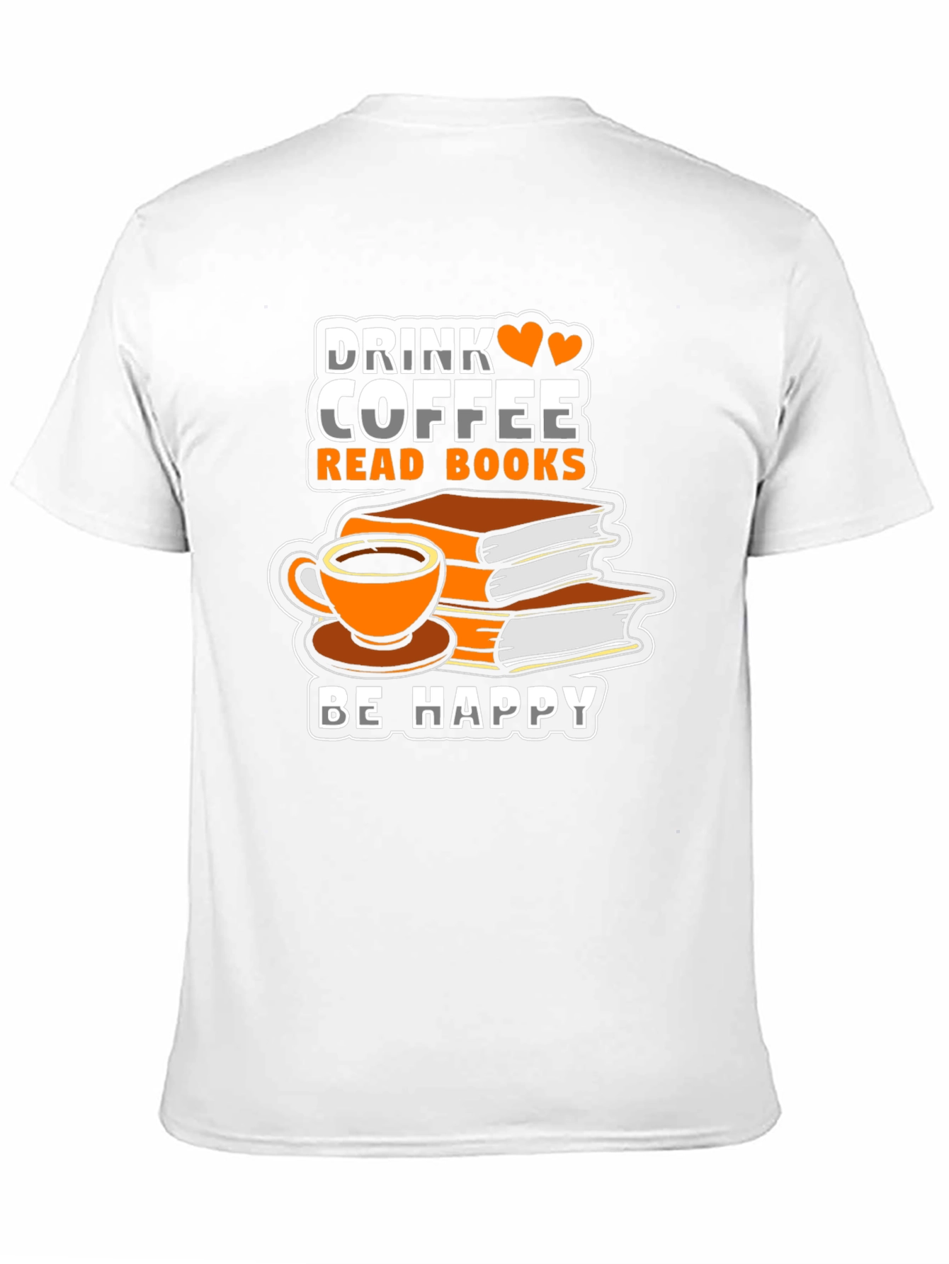 Camiseta Negra: Café Libros y Felicidad