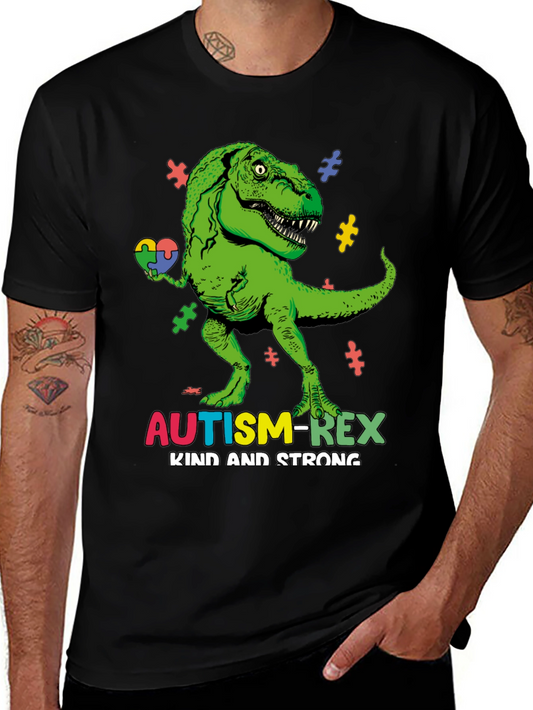 Camiseta Autism-Rex: Amable y Fuerte