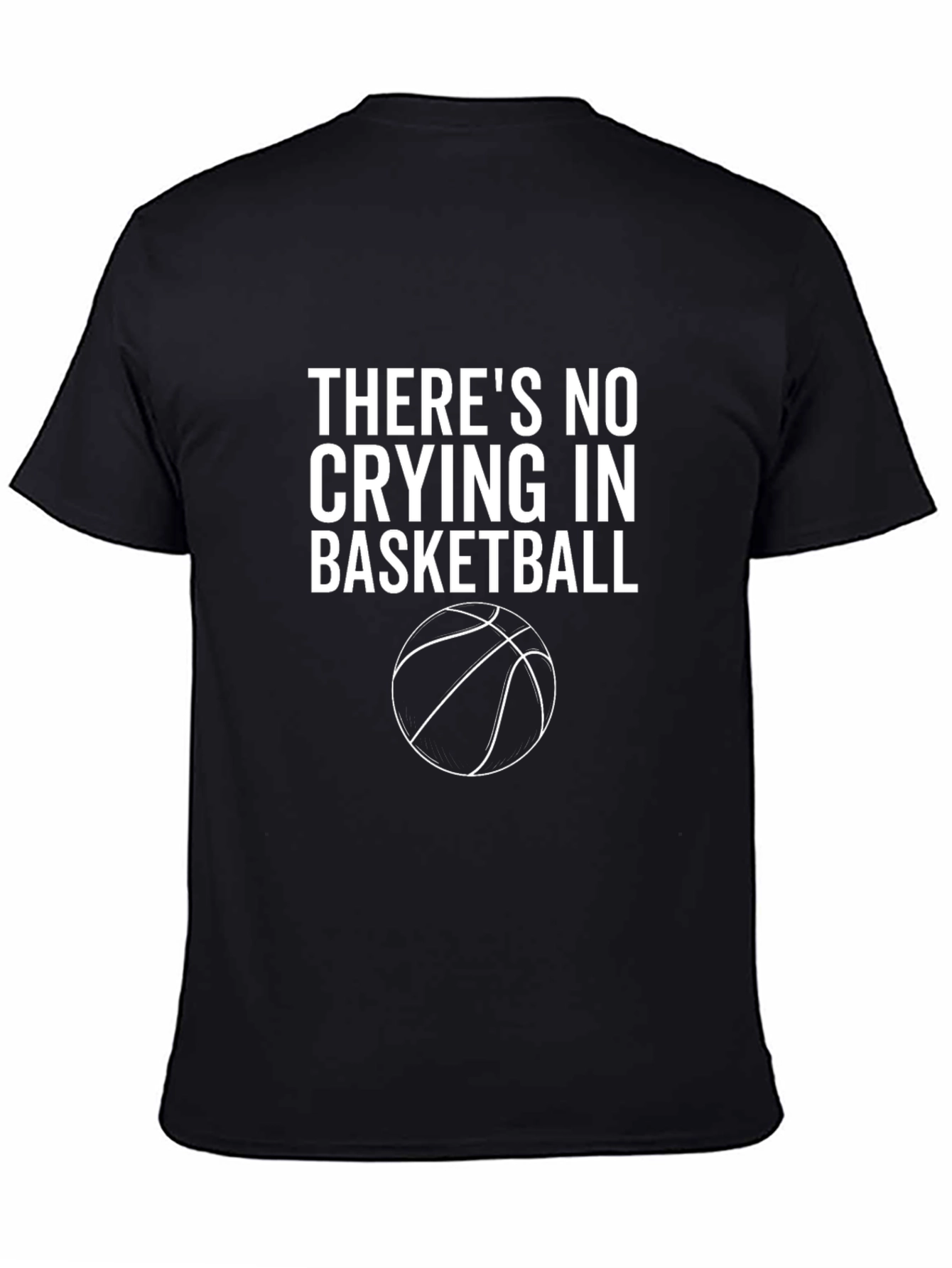 Camiseta Negra: Sin Llorar en Baloncesto
